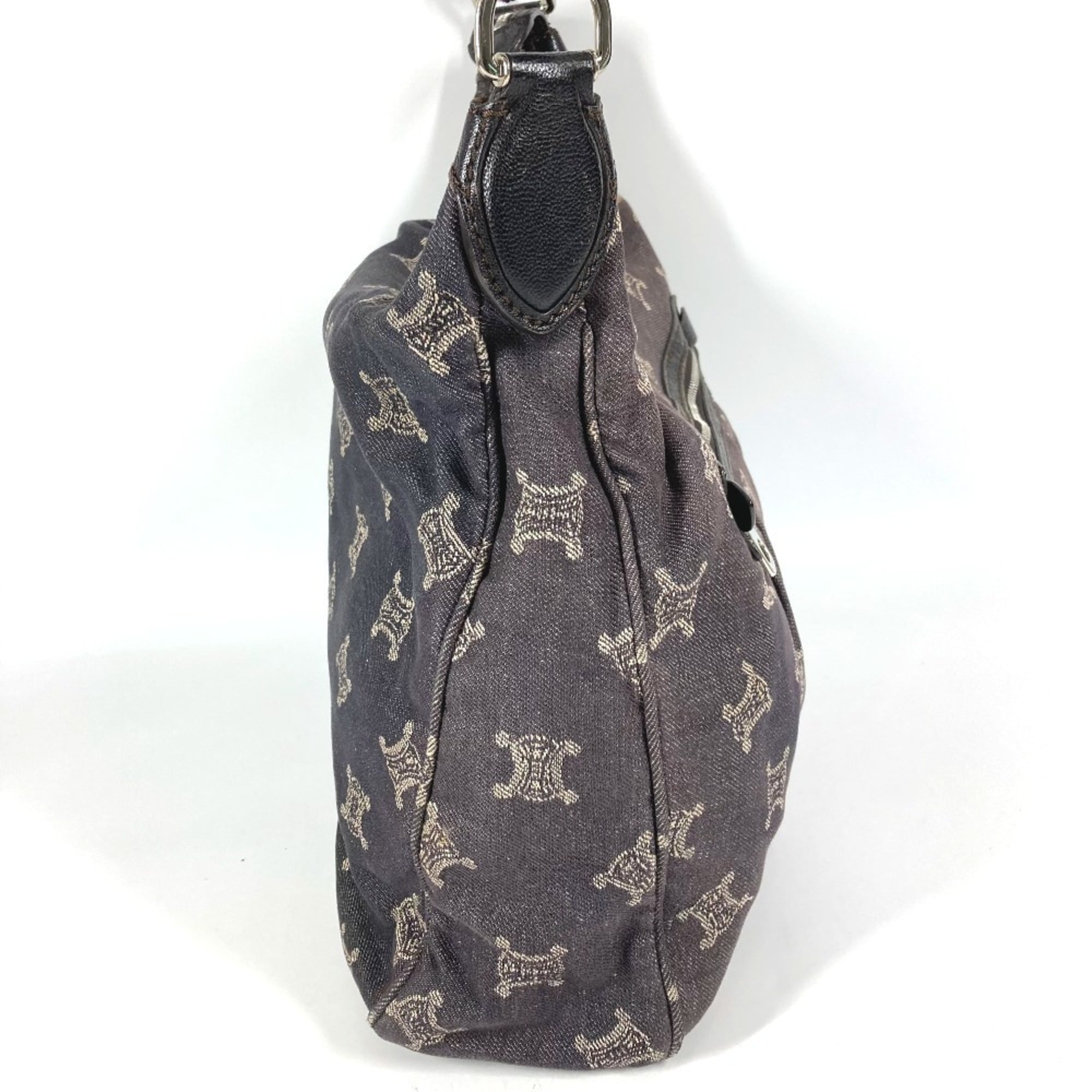 Celine Navy Denim Leather Shoulder Bag (Pre-Owned)