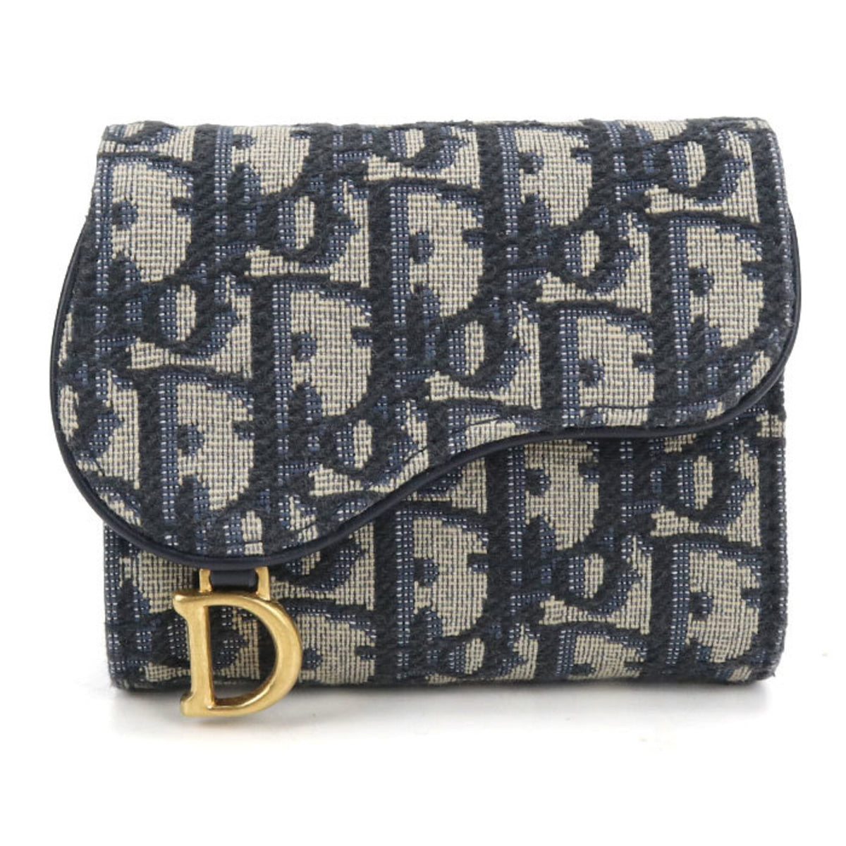 Christian Dior Navy Wallet (Tri-Fold) (Pre-Owned)