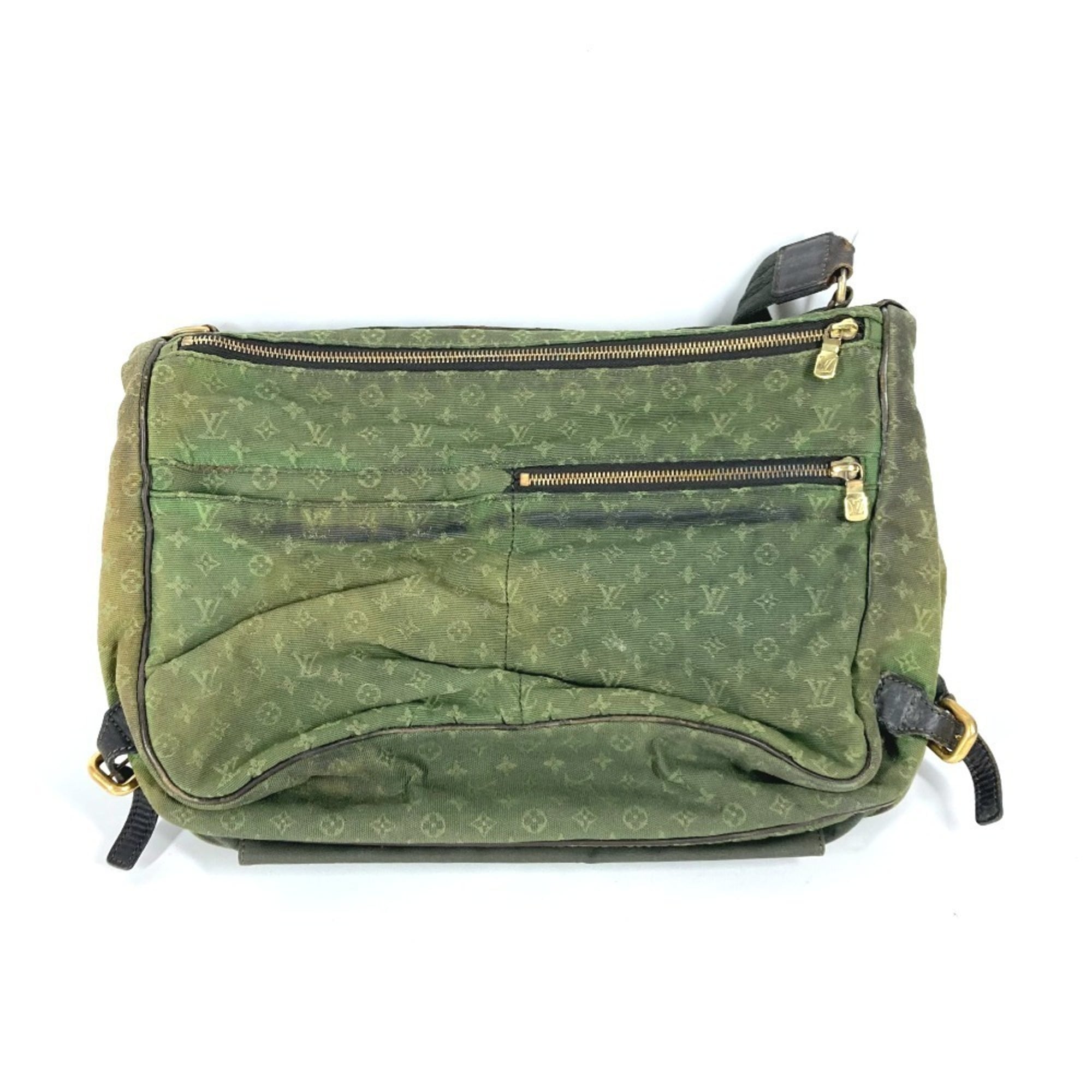 Louis Vuitton Khaki Monogram Mini Canvas Shoulder Bag (Pre-Owned)
