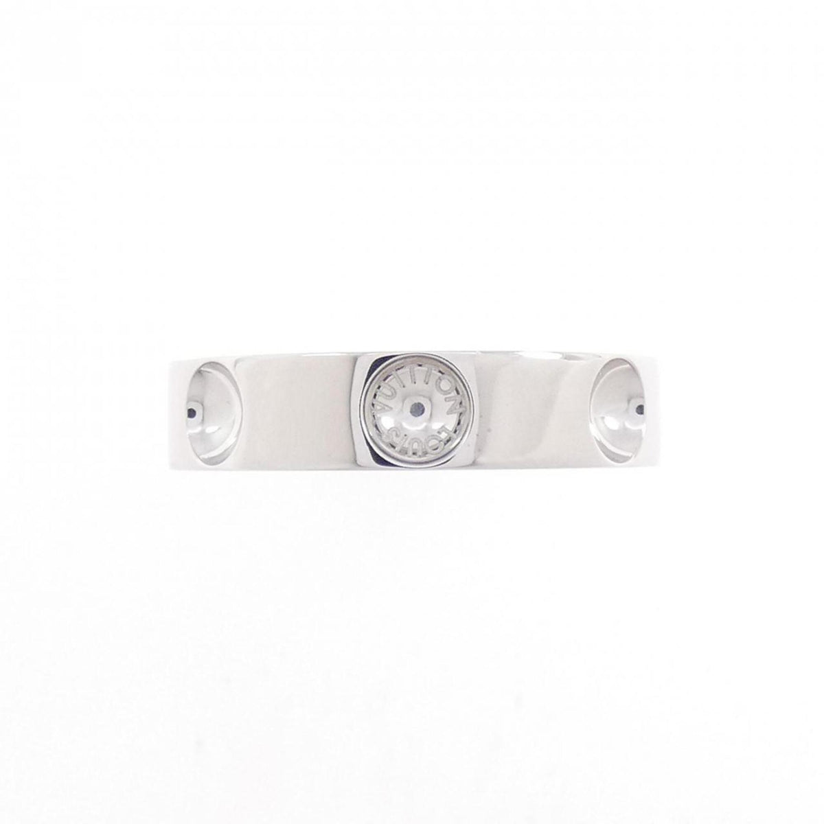 Louis Vuitton White Gold (18K) Band Ring (Pre-Owned)