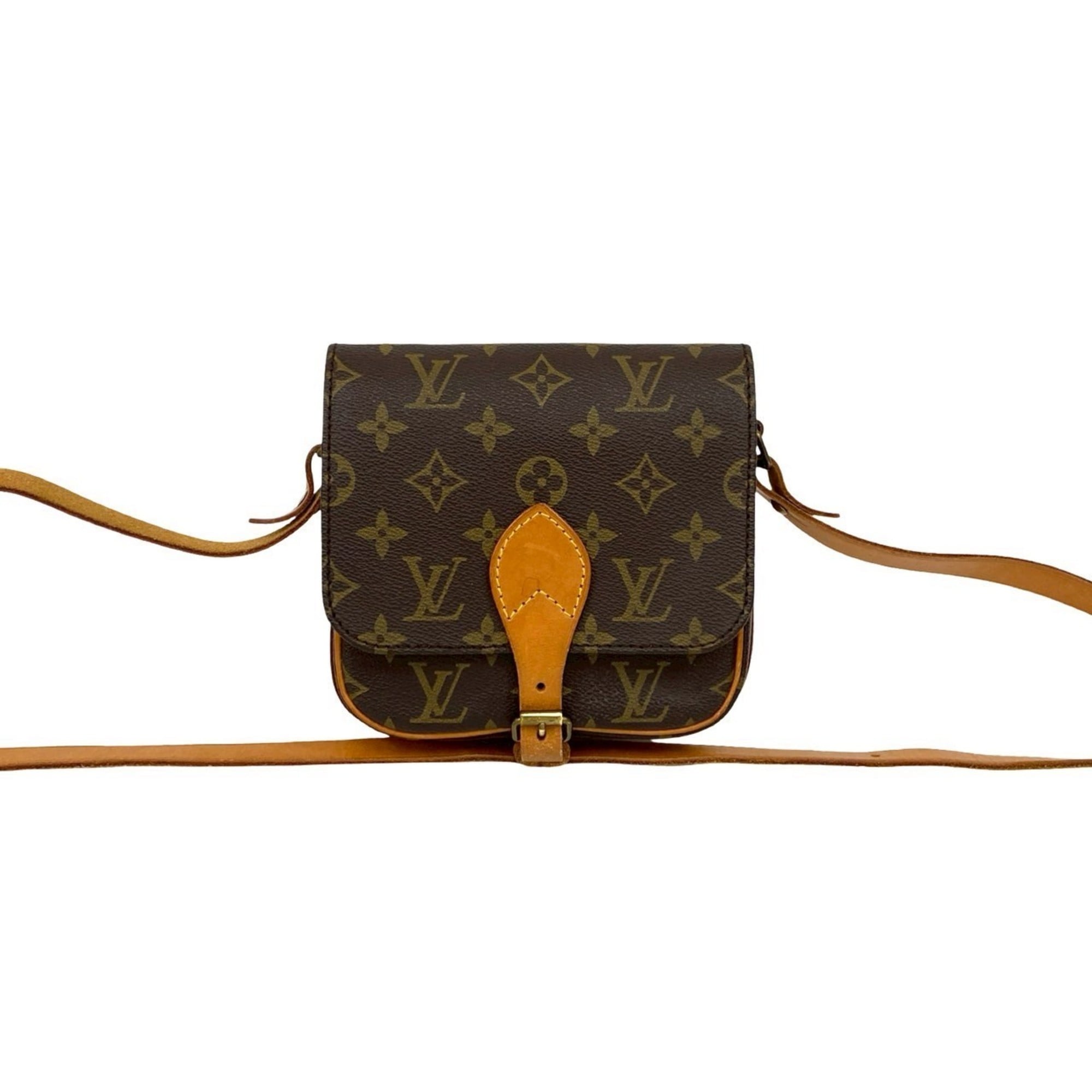 Louis Vuitton Brown Pvc Leather Pochette Shoulder Bag (Pre-Owned)