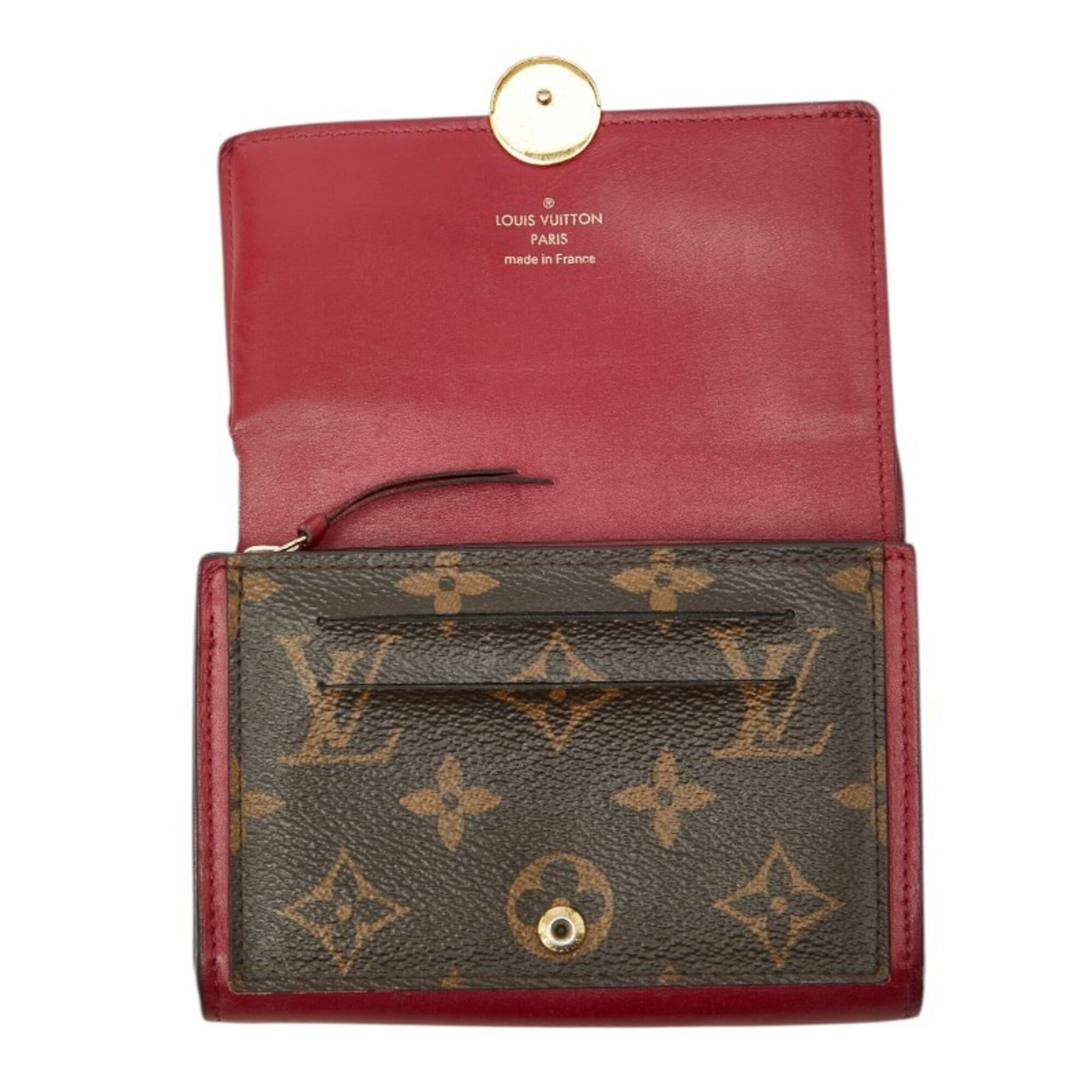 Louis Vuitton Brown Fuchsia Monogram Monogram Wallet (Bi-Fold) (Pre-Owned)