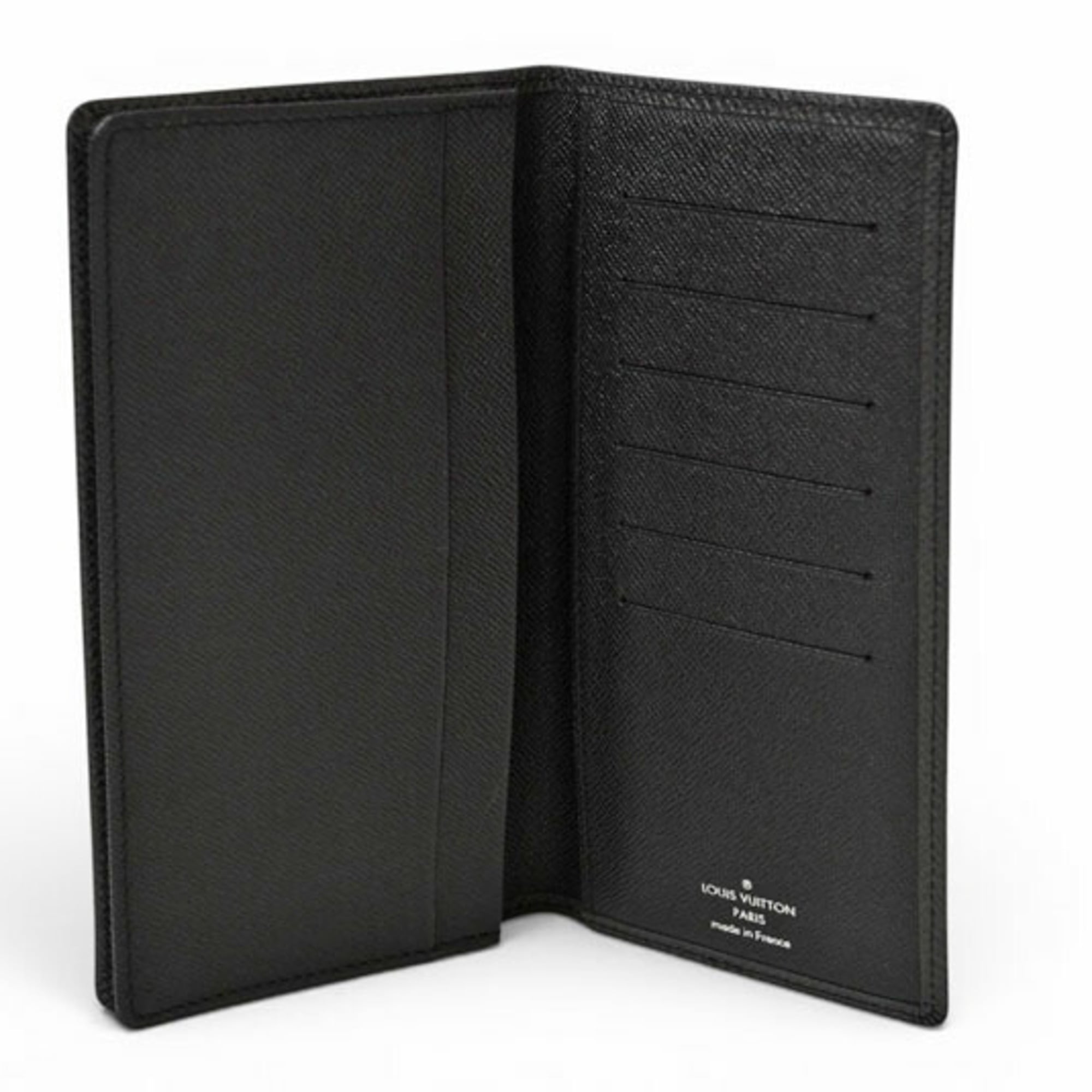 Louis Vuitton Taiga Ardoise Leather Wallet (Bi-Fold) (Pre-Owned)