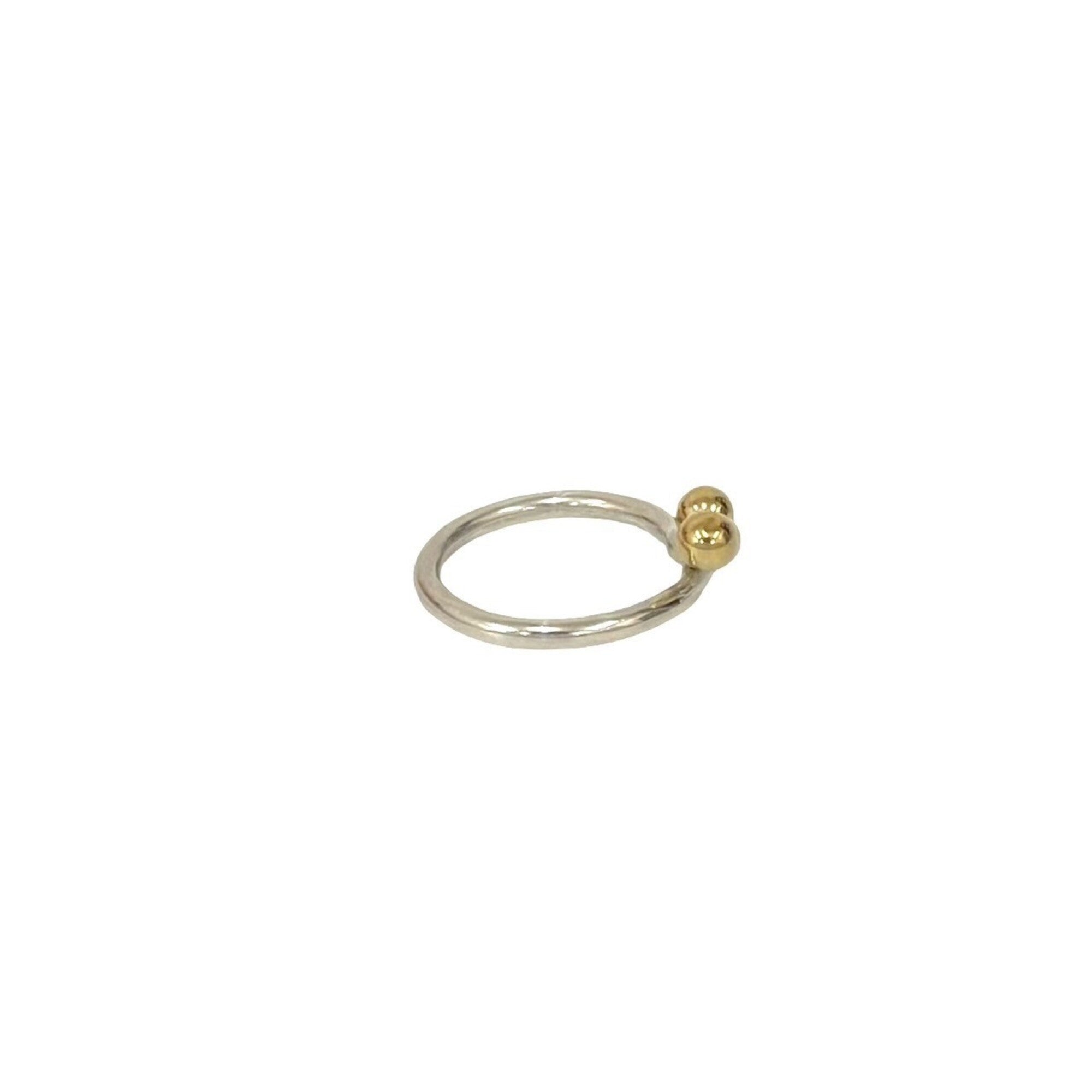 Tiffany Gold Silver Gold (18K) Silver 925 Band Ring (Pre-Owned)