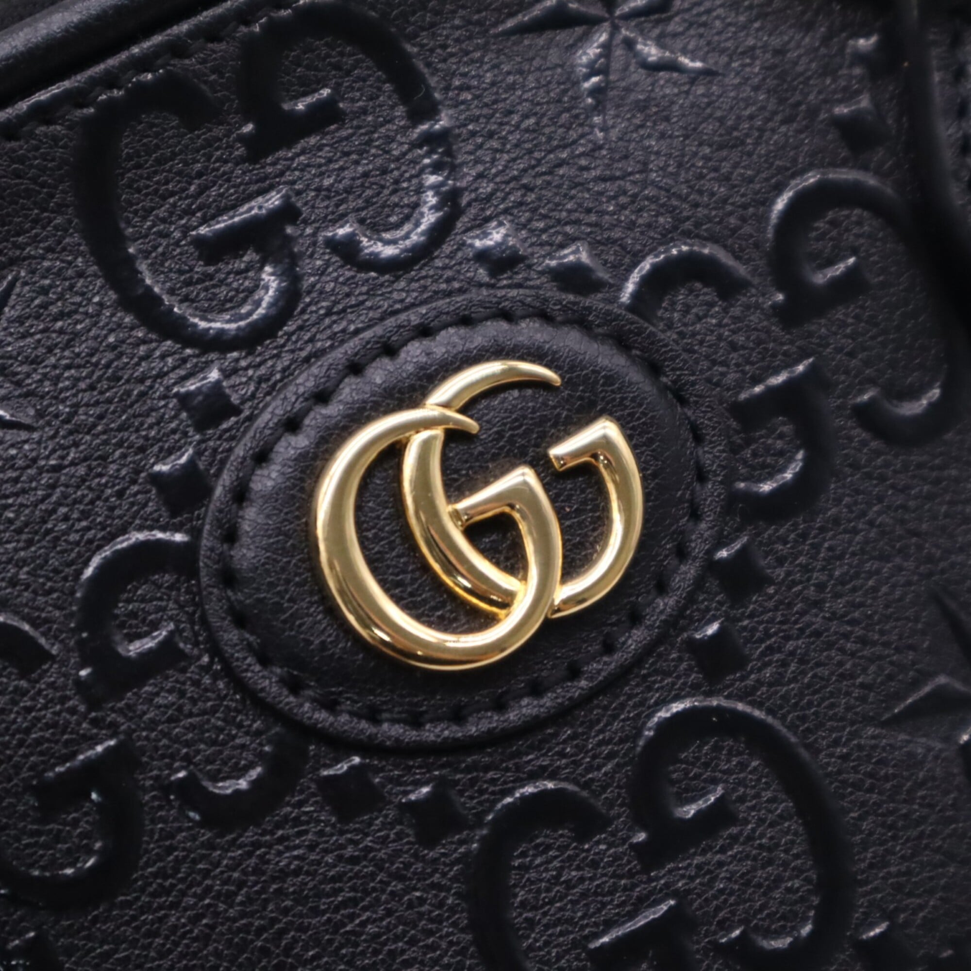 Gucci Beige Brown Leather Handbag Shoulder Bag (Pre-Owned)
