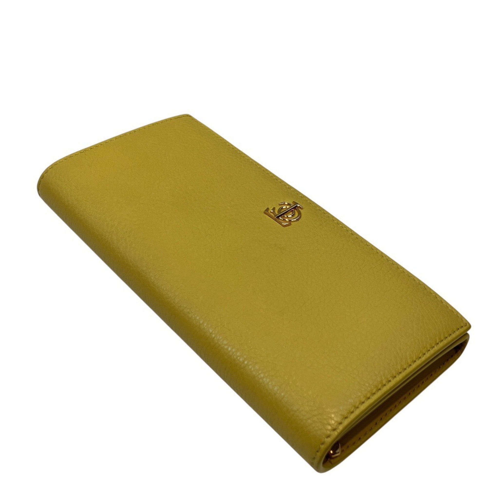 Tiffany Yellow Leather Long Wallet (Bi-Fold) (Pre-Owned)