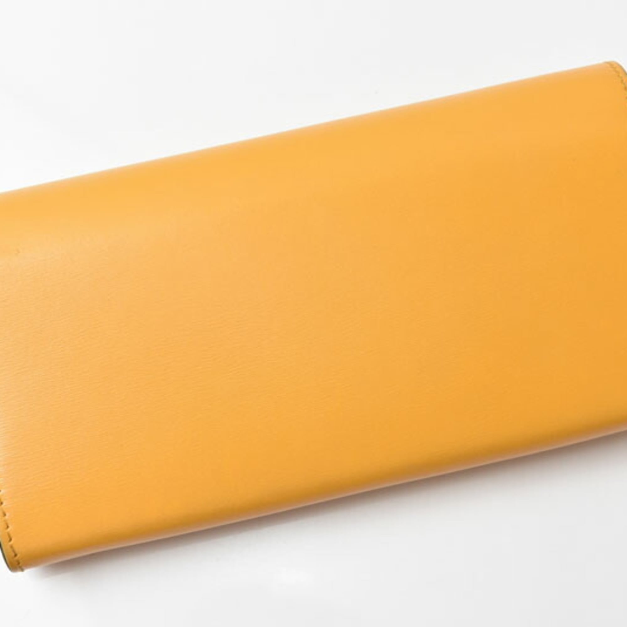Jimmy Choo Blue Yellow Leather Long Wallet (Bi-Fold) (Pre-Owned)