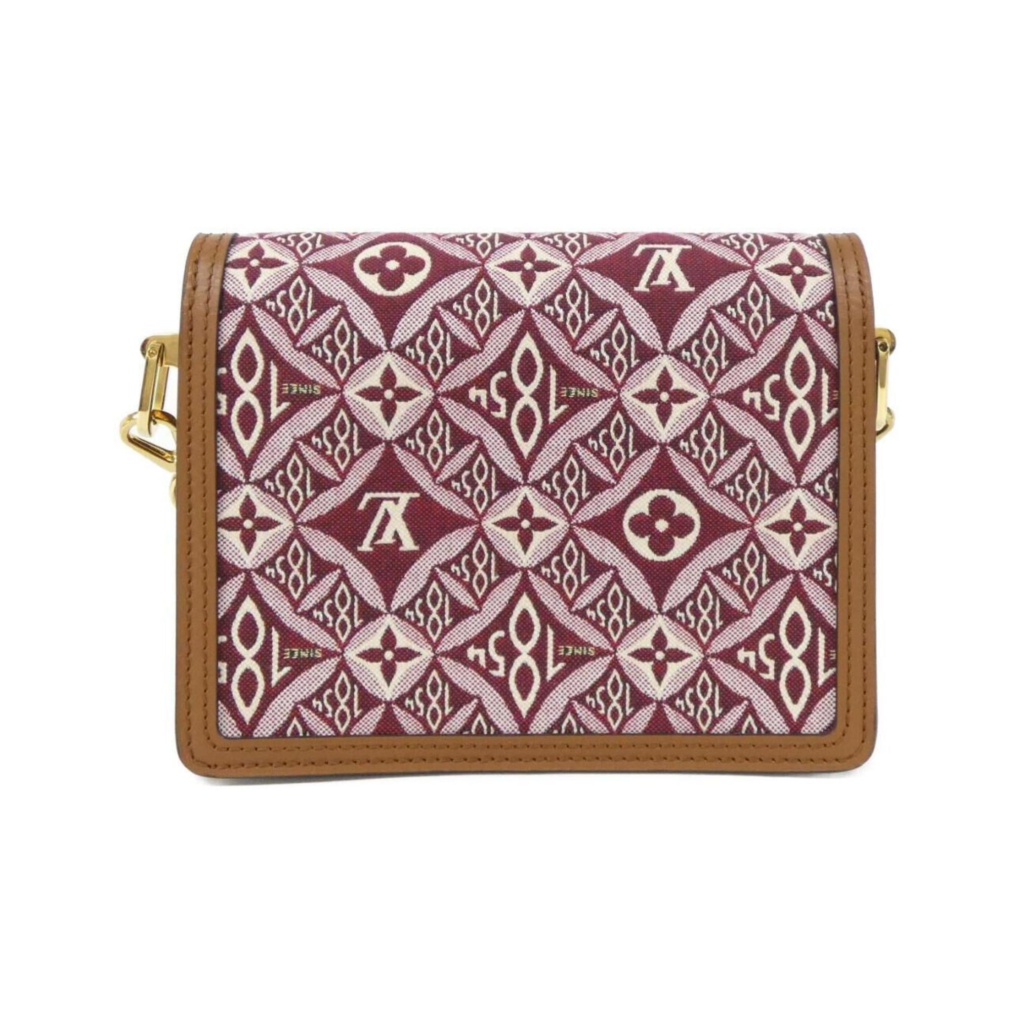 Louis Vuitton Bordeaux Jacquard Shoulder Bag (Pre-Owned)
