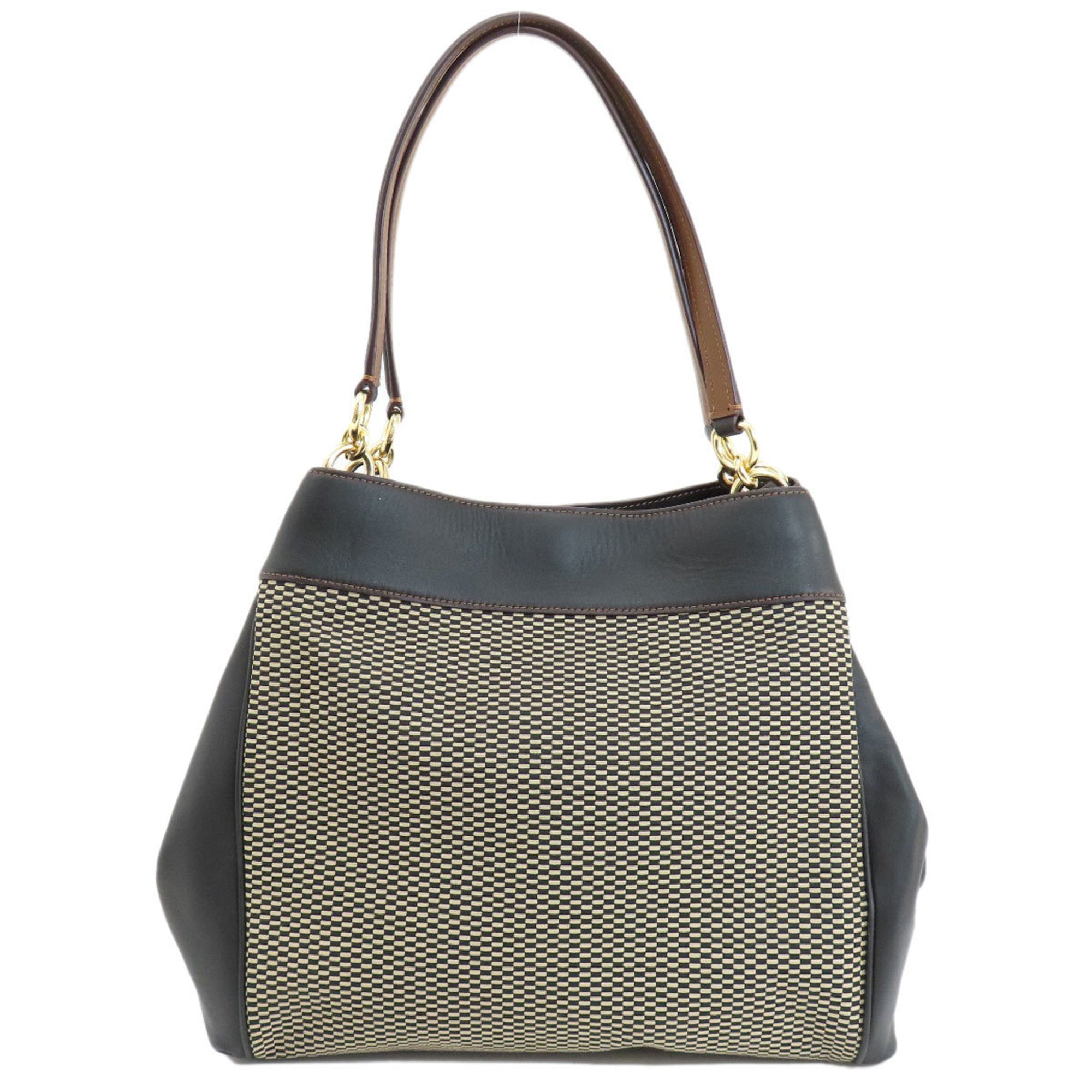Coach Black Canvas Tote Bag (Pre-Owned)