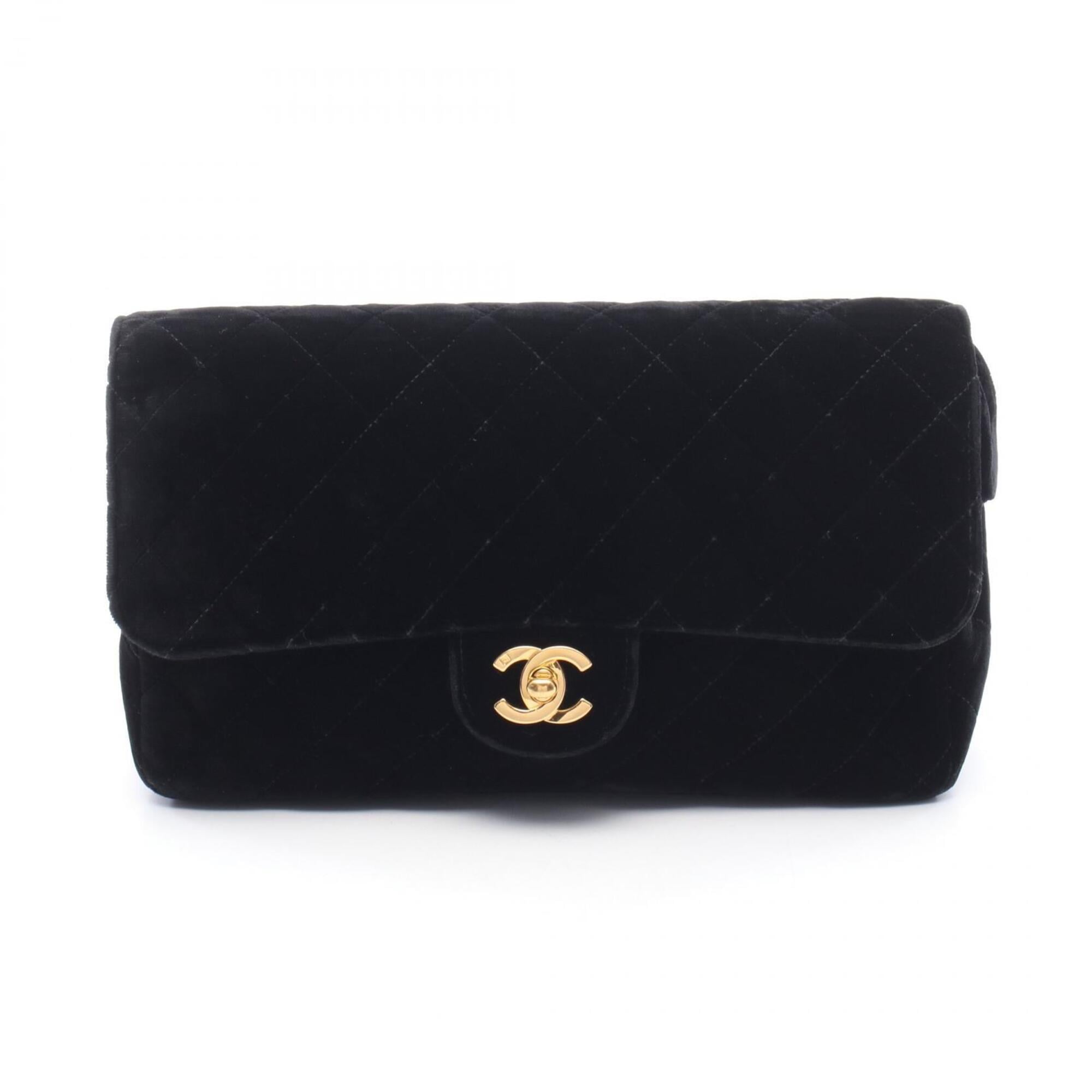 Chanel Black Fabric Backpack Handbag (Pre-Owned)
