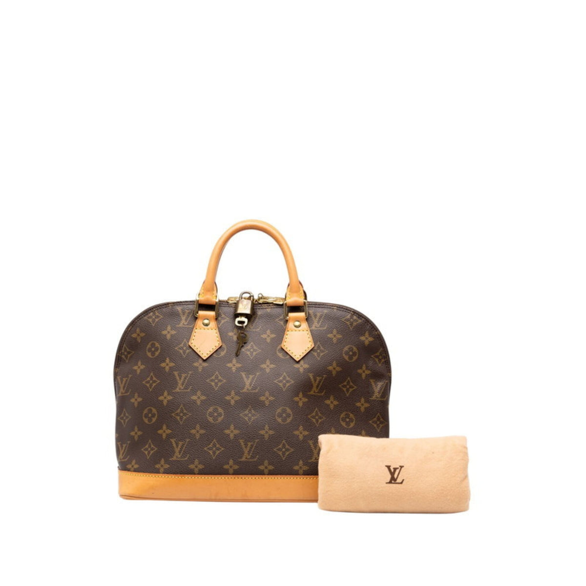 Louis Vuitton Brown Pvc Leather Handbag (Pre-Owned)