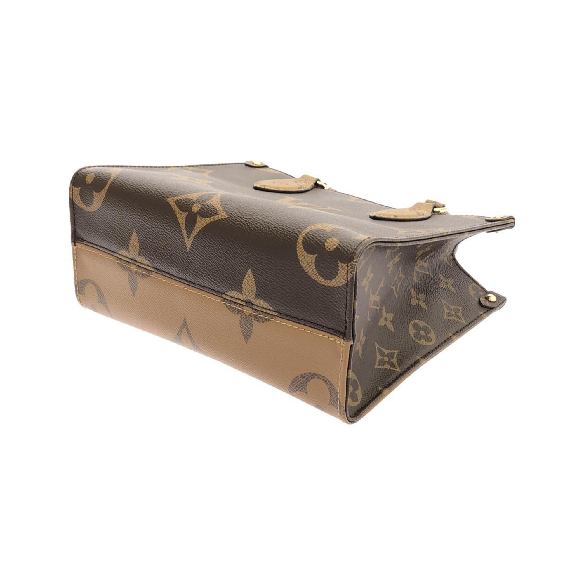 Louis Vuitton Marron Coated Canvas Handbag Pouch (Pre-Owned)
