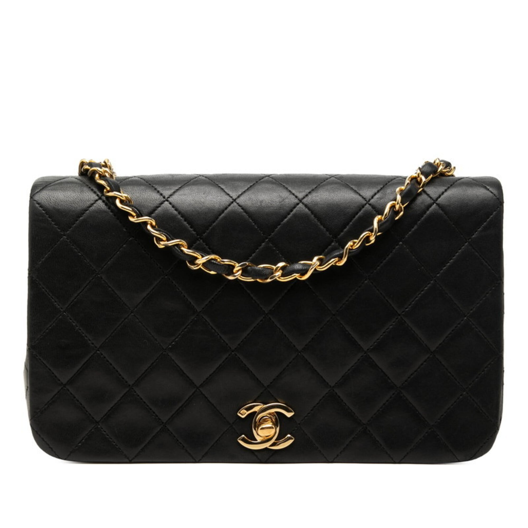 Chanel Black Leather Shoulder Bag (Pre-Owned)