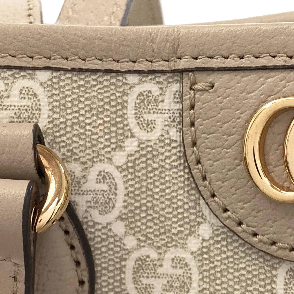 Gucci Beige Pvc Tote Bag (Pre-Owned)