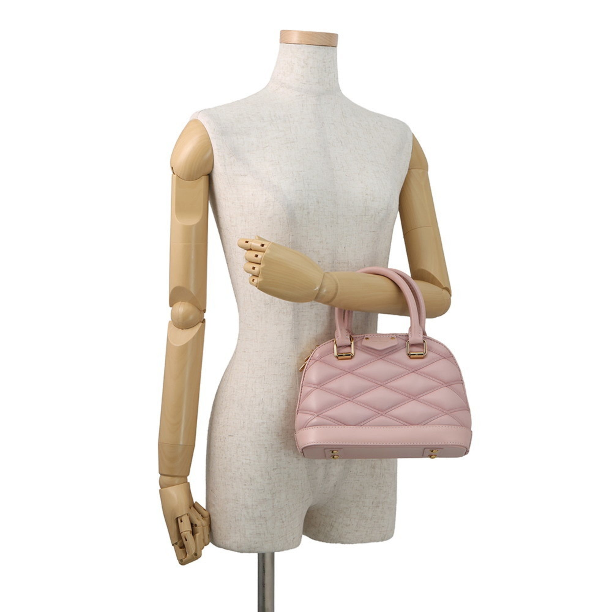 Louis Vuitton Pink Leather Handbag Shoulder Bag (Pre-Owned)