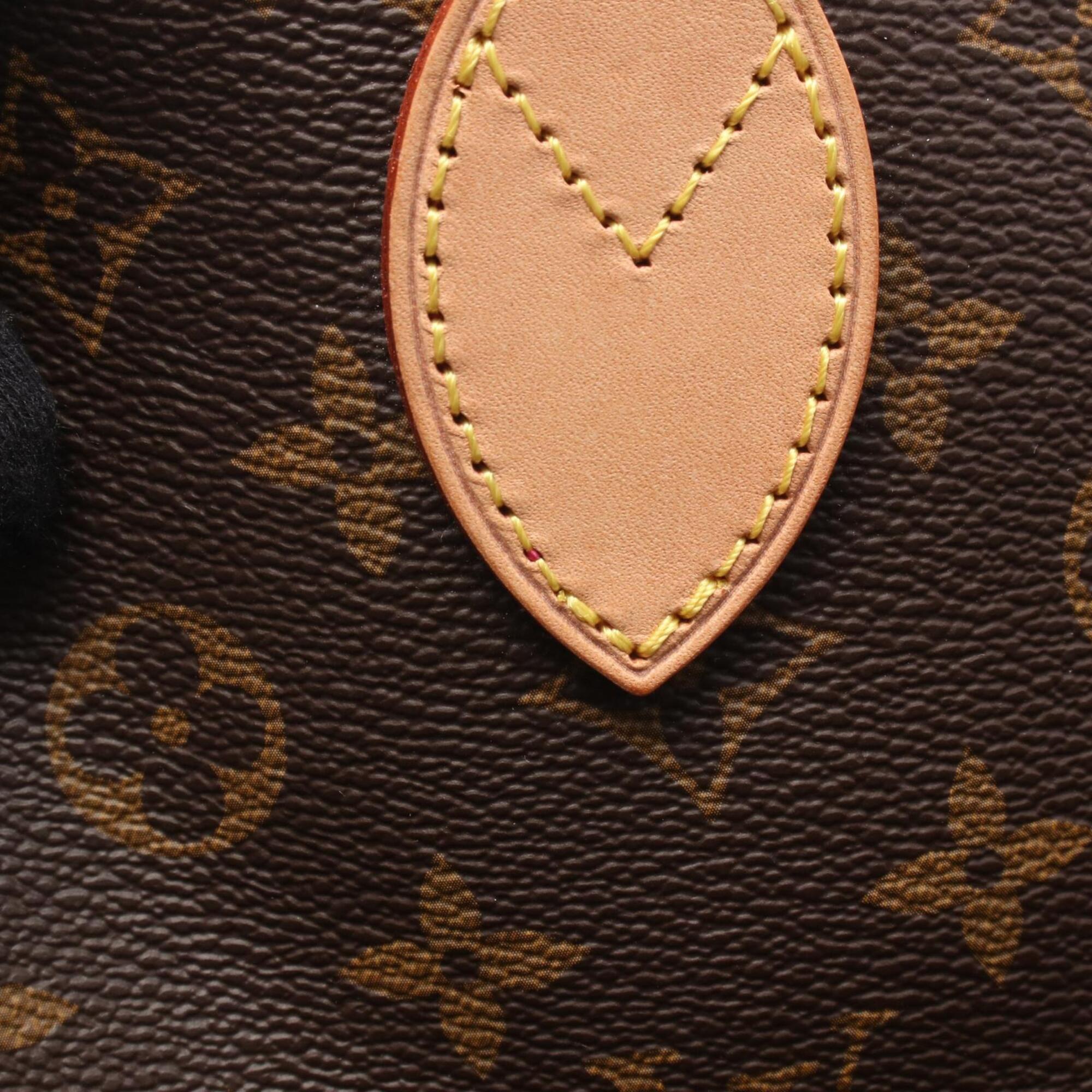 Louis Vuitton Brown Coated Canvas Pvc Monogram Leather Handbag Tote Bag (Pre-Owned)