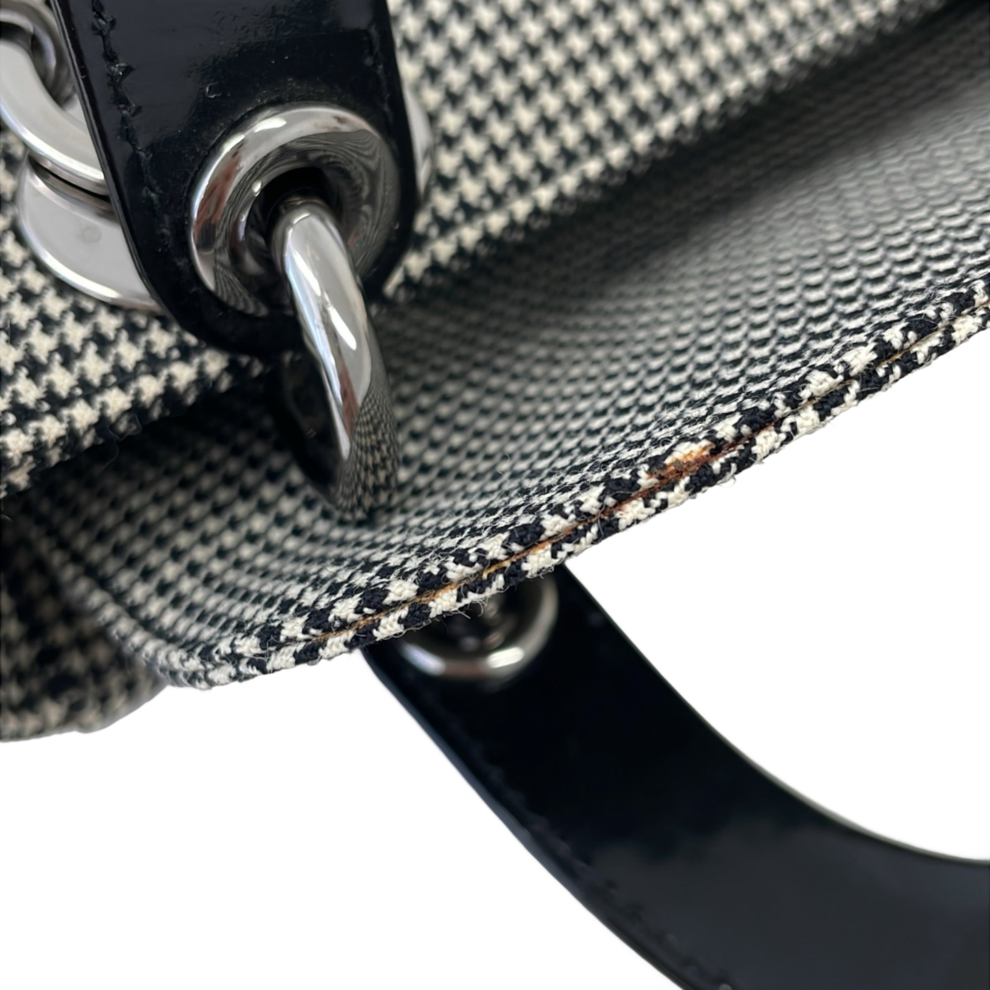 Christian Dior Black Gray Shoulder Bag (Pre-Owned)