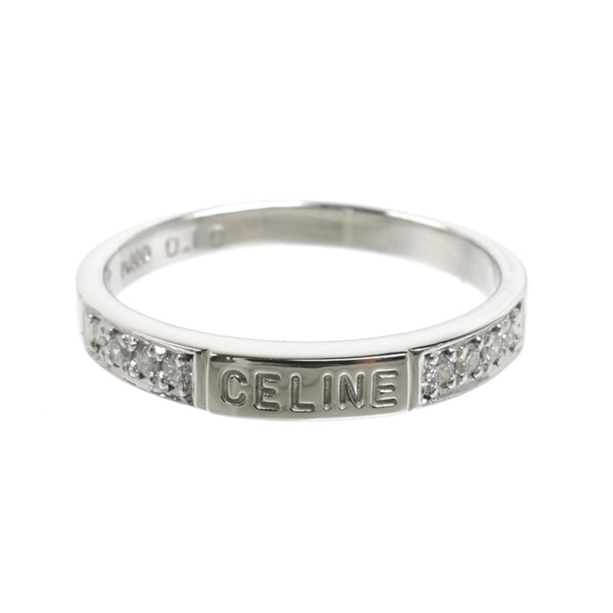 Celine Platinum 900 Band Ring (Pre-Owned)