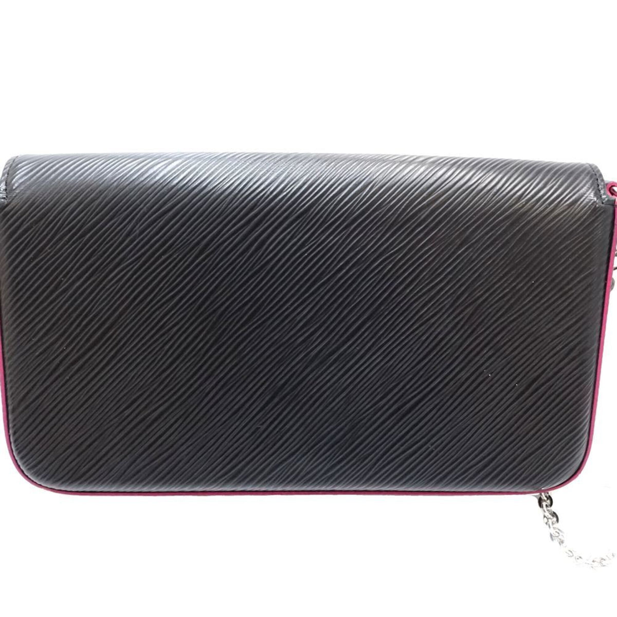 Louis Vuitton Epi Hot Pink Noir Epi Leather Pochette (Pre-Owned)