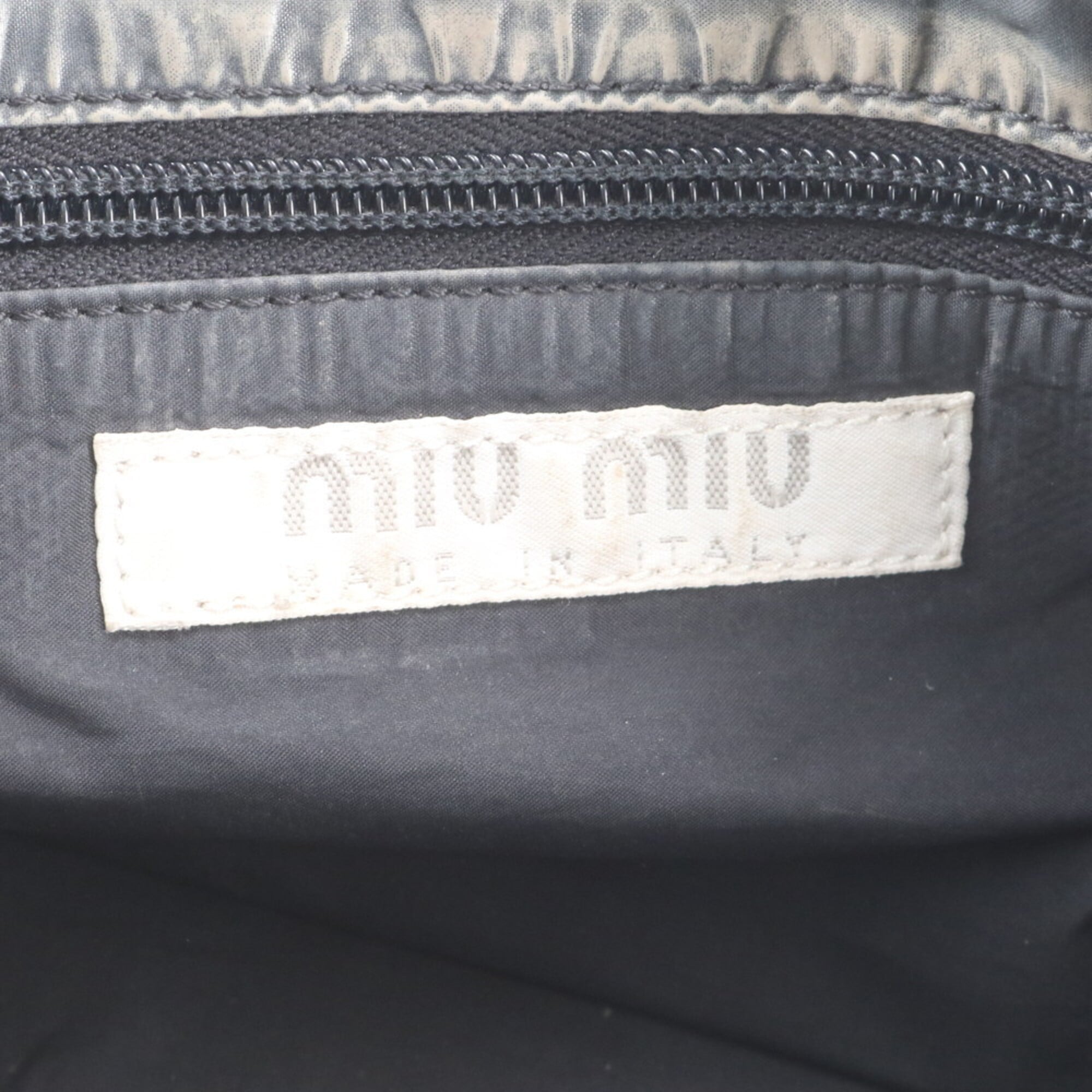 Miu Miu Black Handbag Shoulder Bag Tote Bag (Pre-Owned)