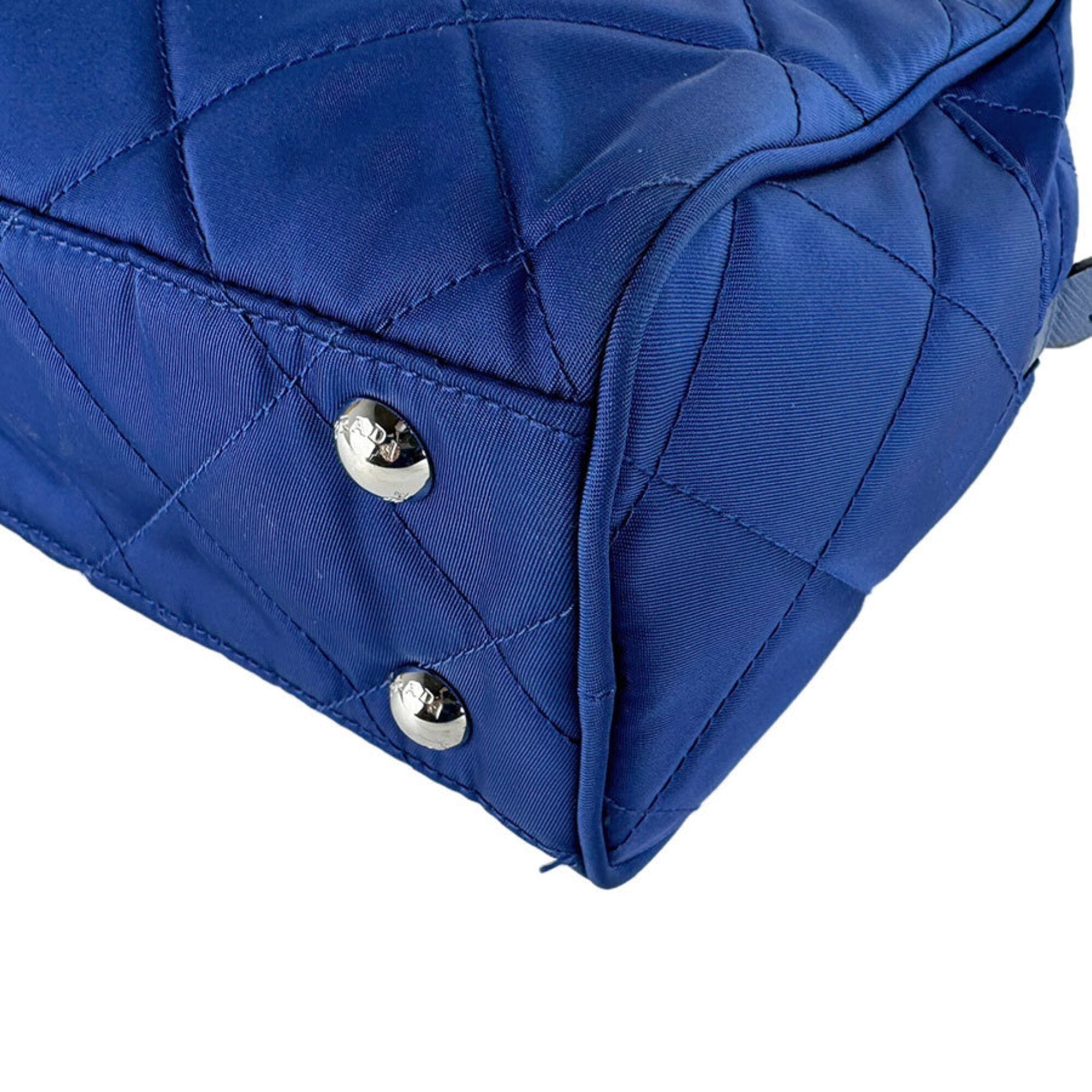 Prada Dark Blue Nylon Shoulder Bag (Pre-Owned)
