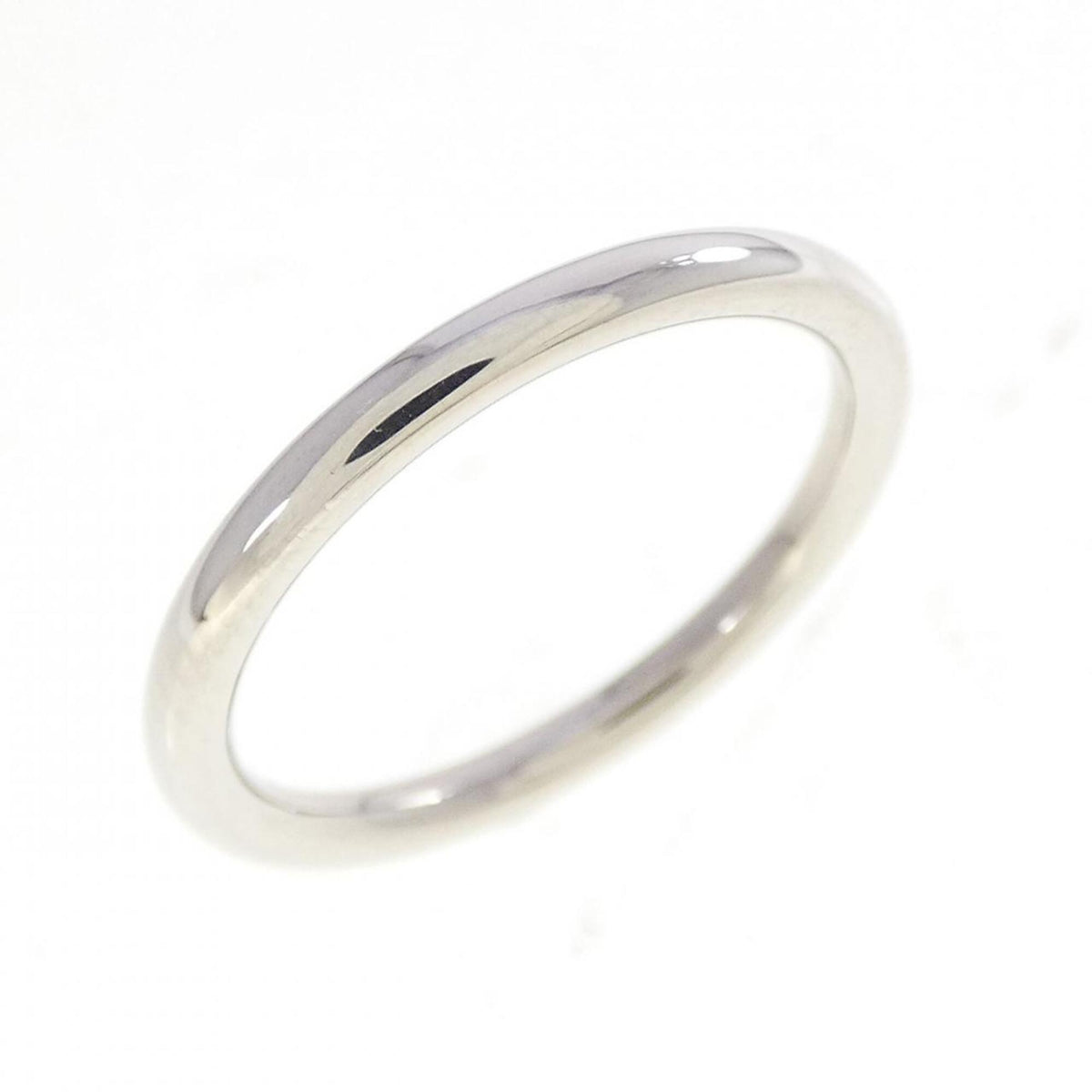 Tiffany Platinum Platinum 950 Band Ring (Pre-Owned)
