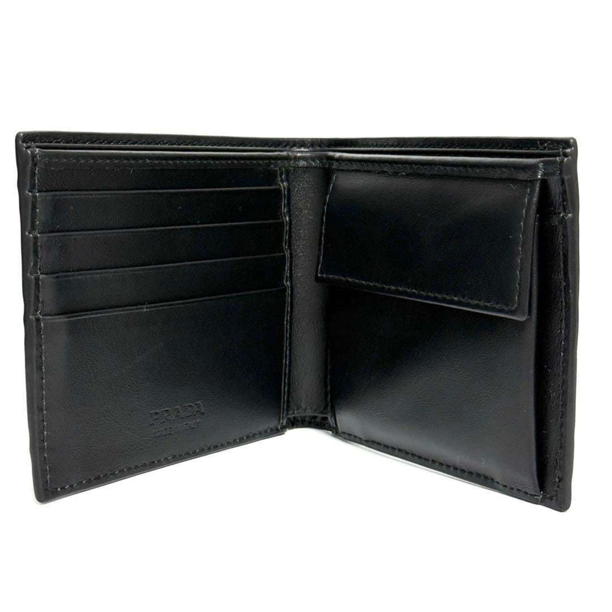 Prada Black Leather Wallet (Bi-Fold) (Pre-Owned)
