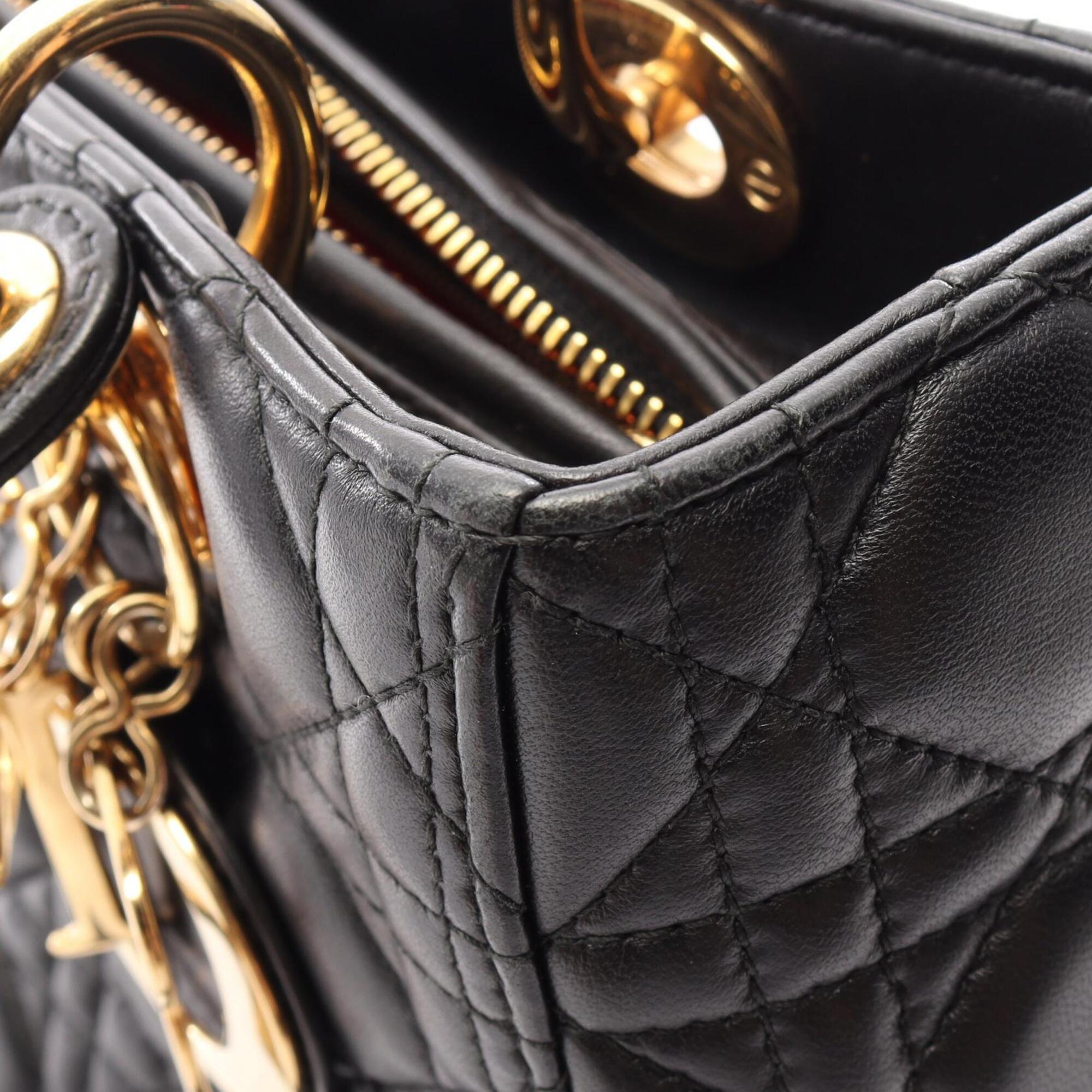 Christian Dior Black Leather Handbag (Pre-Owned)