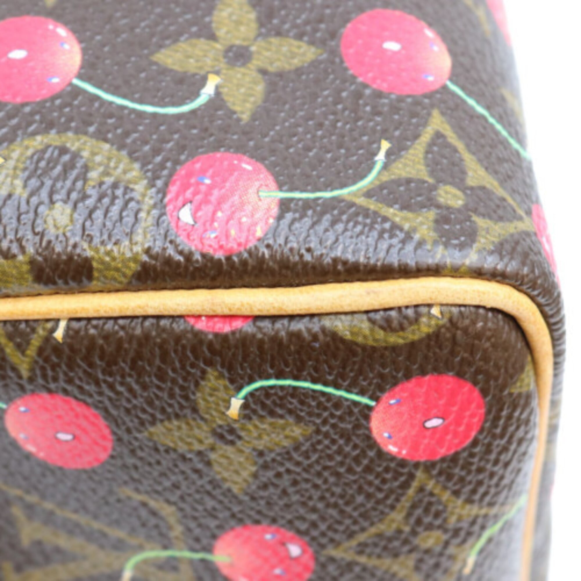 Louis Vuitton Brown Monogram Cherry Blossom Handbag (Pre-Owned)