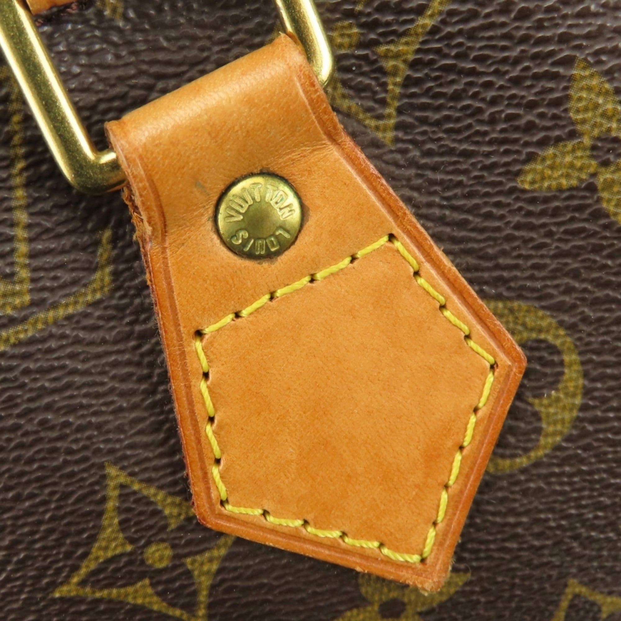 Louis Vuitton Brown Monogram Leather Handbag (Pre-Owned)