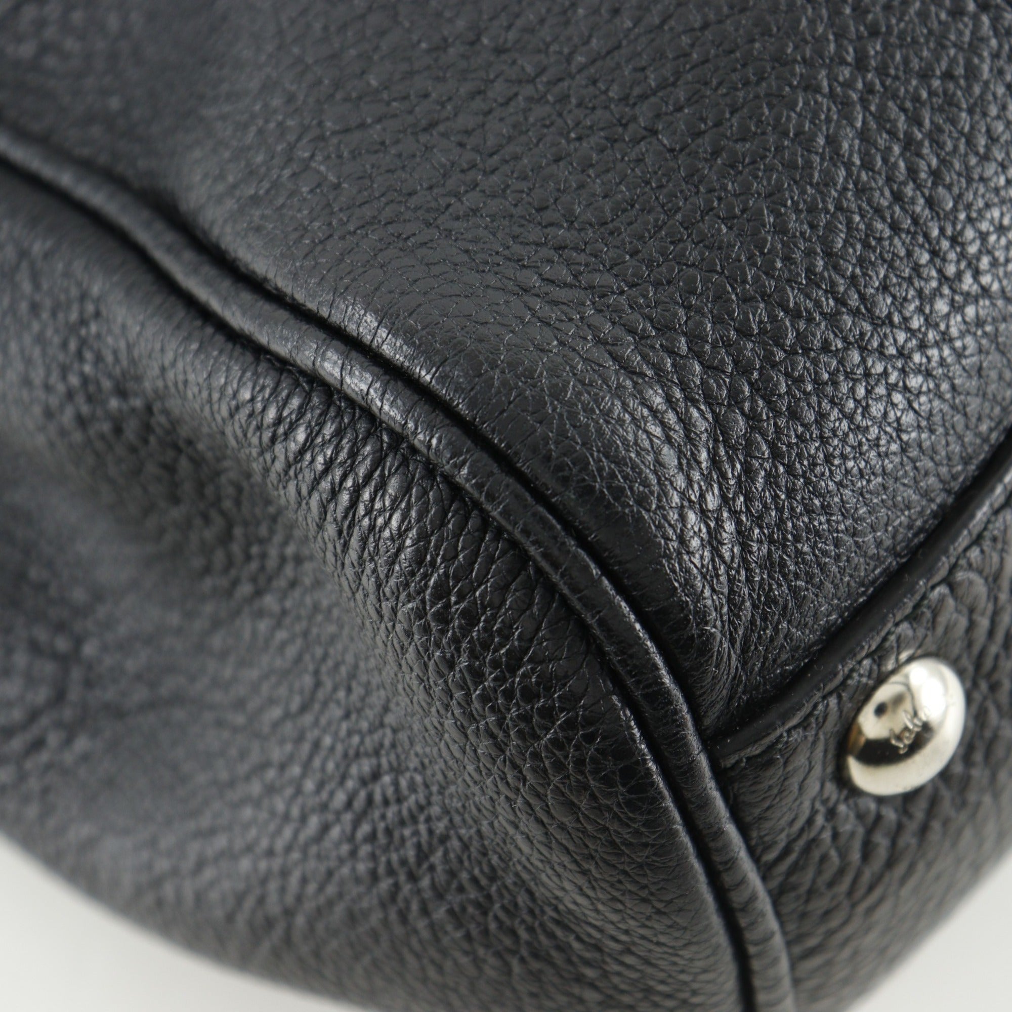 Salvatore Ferragamo Black Leather Tote Bag (Pre-Owned)