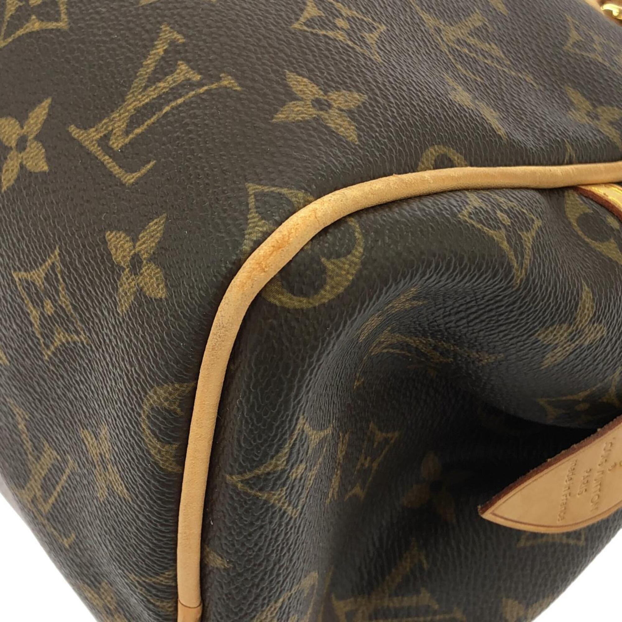 Louis Vuitton Marron Coated Canvas Shoulder Bag (Pre-Owned)