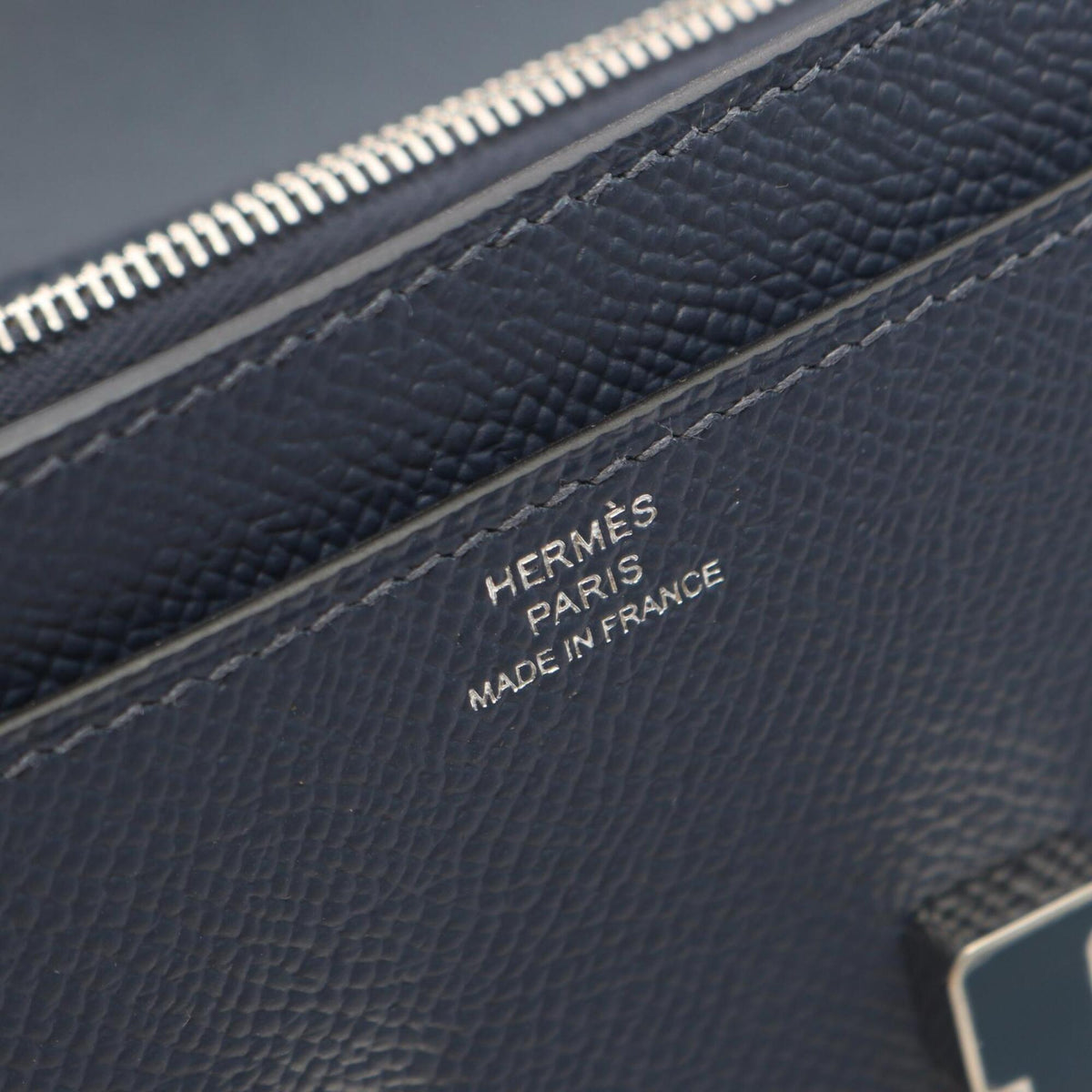 Hermes Navy Epsom Leather Leather Handbag Shoulder Bag (Pre-Owned)