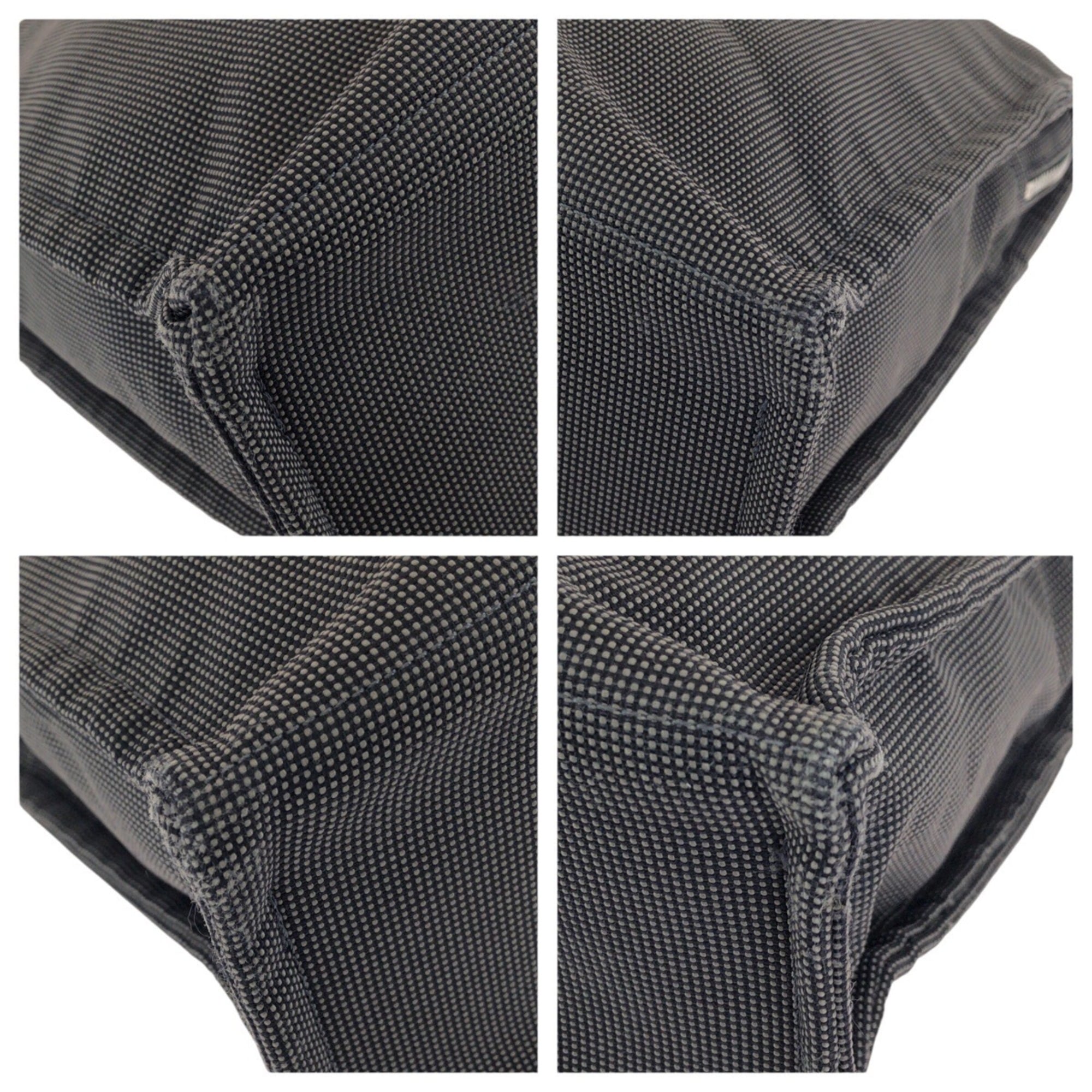 Hermes Gray Polyamide Polyester Handbag Tote Bag (Pre-Owned)