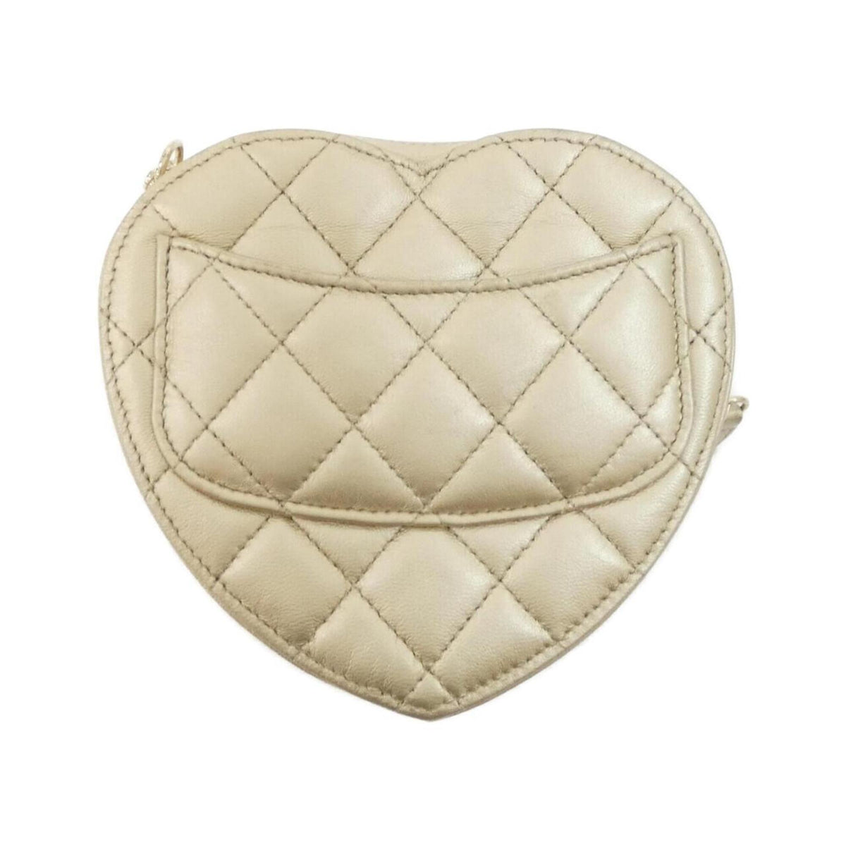 Chanel Gold Leather Shoulder Bag (Pre-Owned)