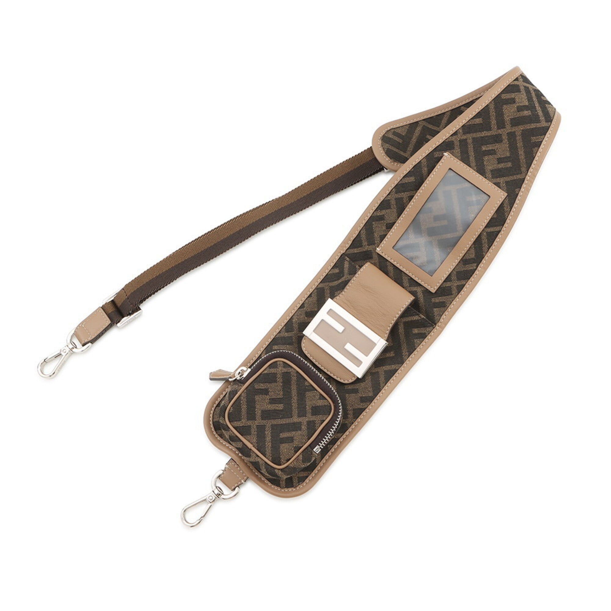 Fendi Brown Leather Canvas (Pre-Owned)