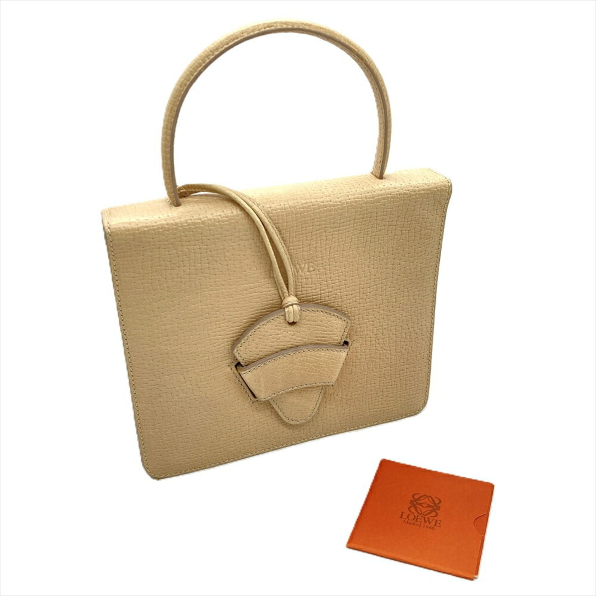 Loewe Beige Leather Handbag (Pre-Owned)