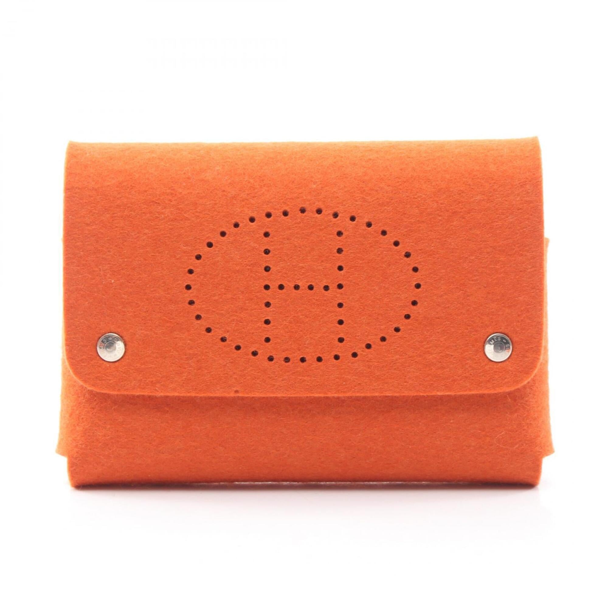 Hermes Orange Felt Handbag Pouch (Pre-Owned)