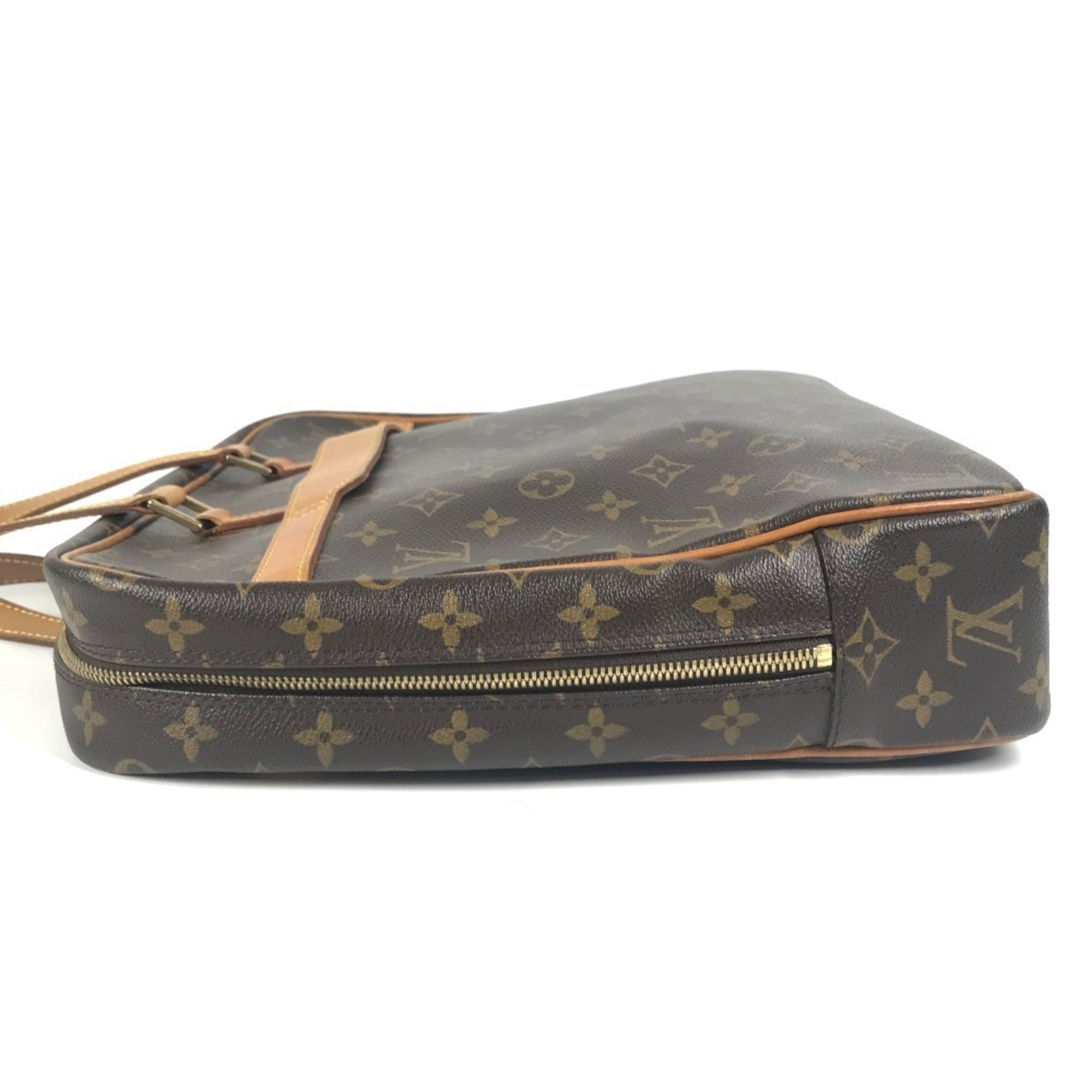 Louis Vuitton Brown Monogram Canvas Handbag Tote Bag (Pre-Owned)
