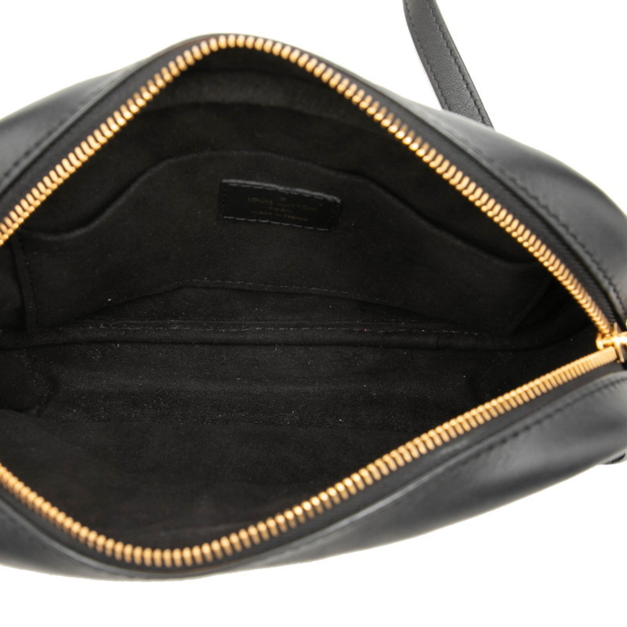 Louis Vuitton Black Leather Shoulder Bag (Pre-Owned)