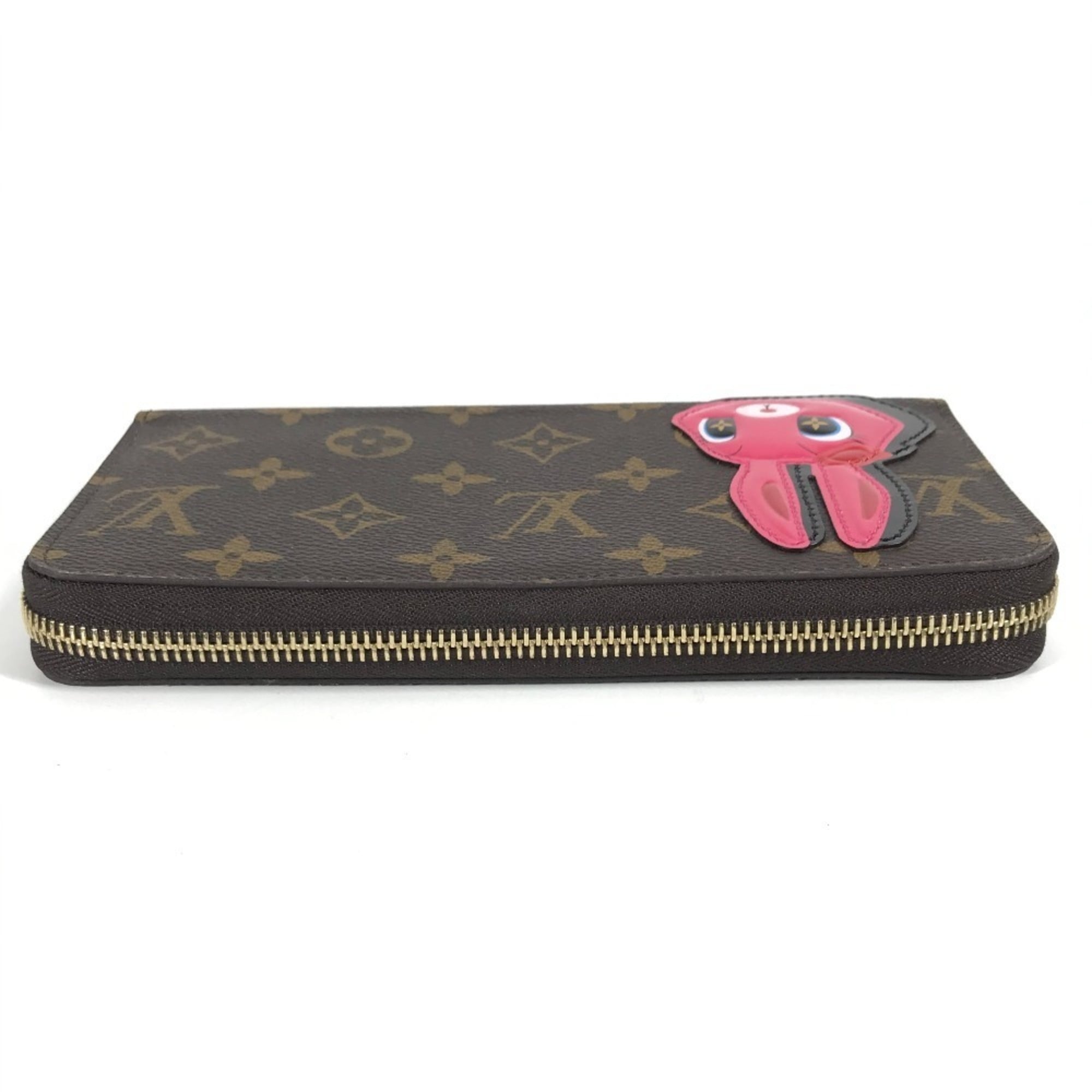 Louis Vuitton Brown Pink Monogram Long Wallet (Bi-Fold) (Pre-Owned)