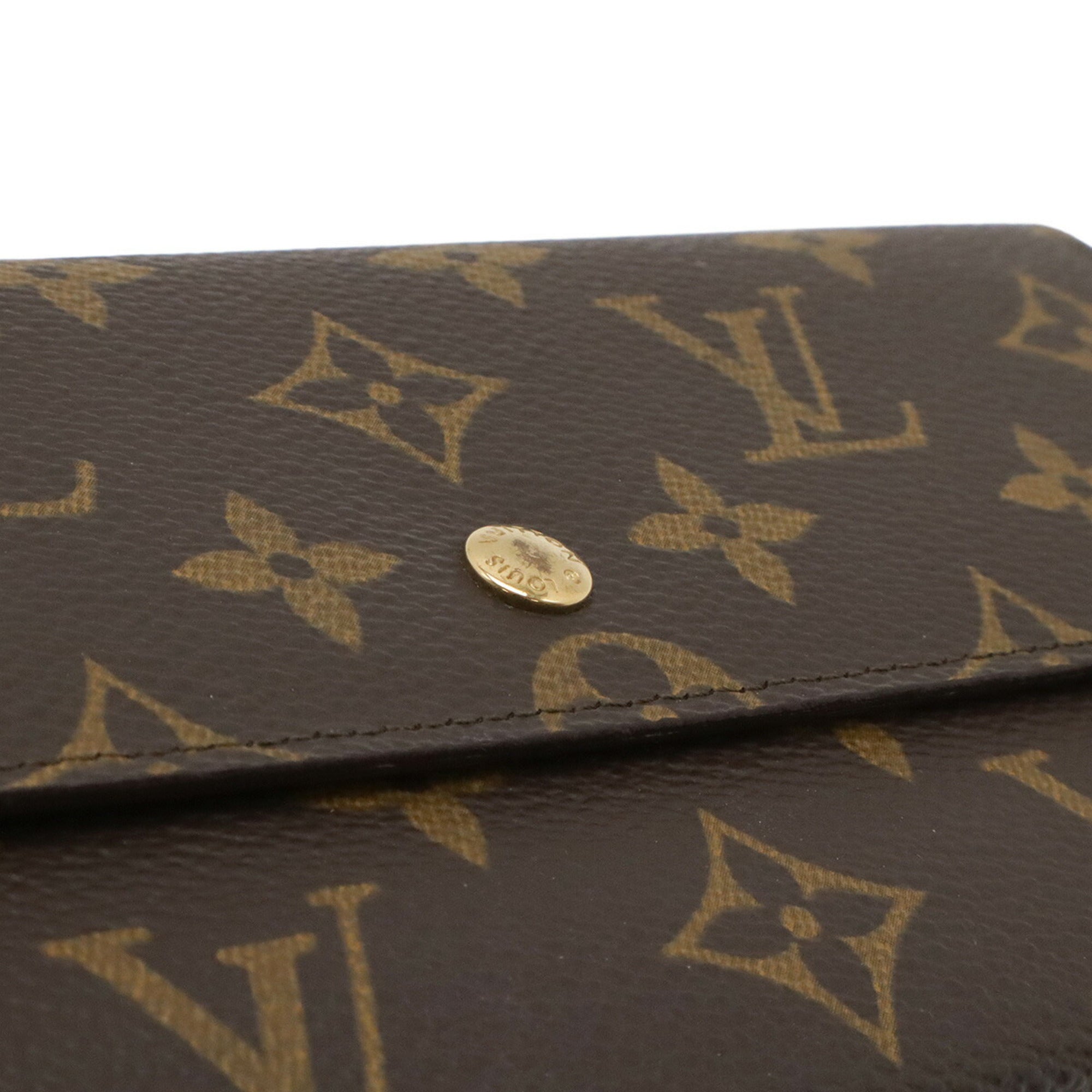 Louis Vuitton Monogram Brown Monogram Long Wallet (Bi-Fold) (Pre-Owned)
