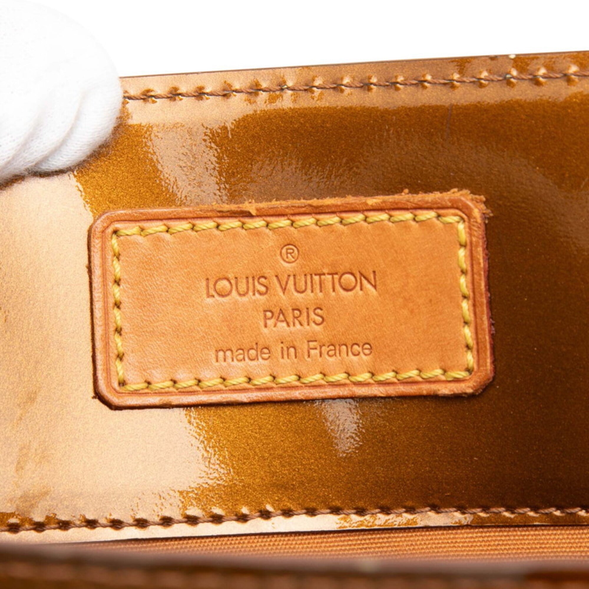 Louis Vuitton Monogram Vernis Bronze Brown Patent Leather Handbag Tote Bag (Pre-Owned)