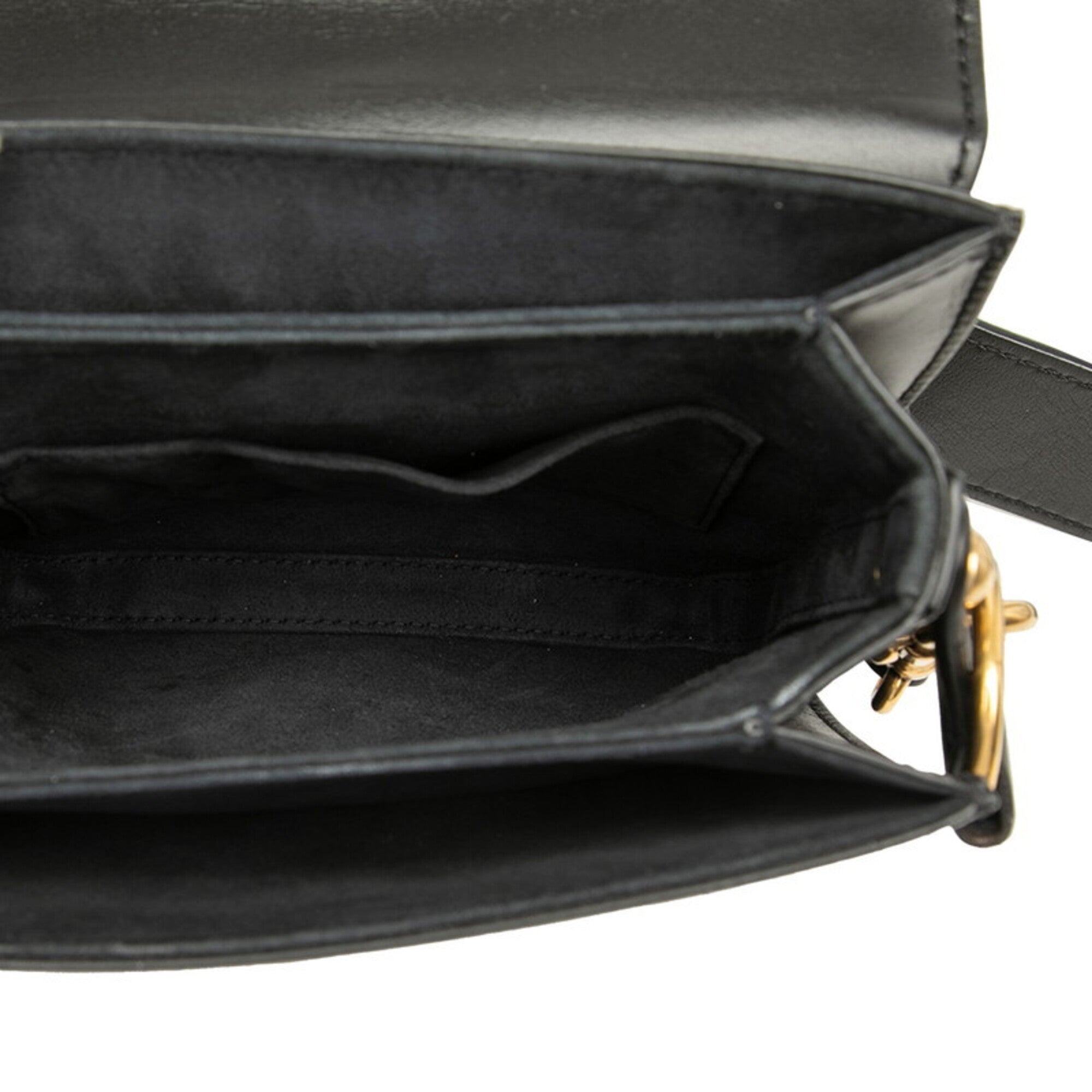 Christian Dior Black Leather Shoulder Bag (Pre-Owned)
