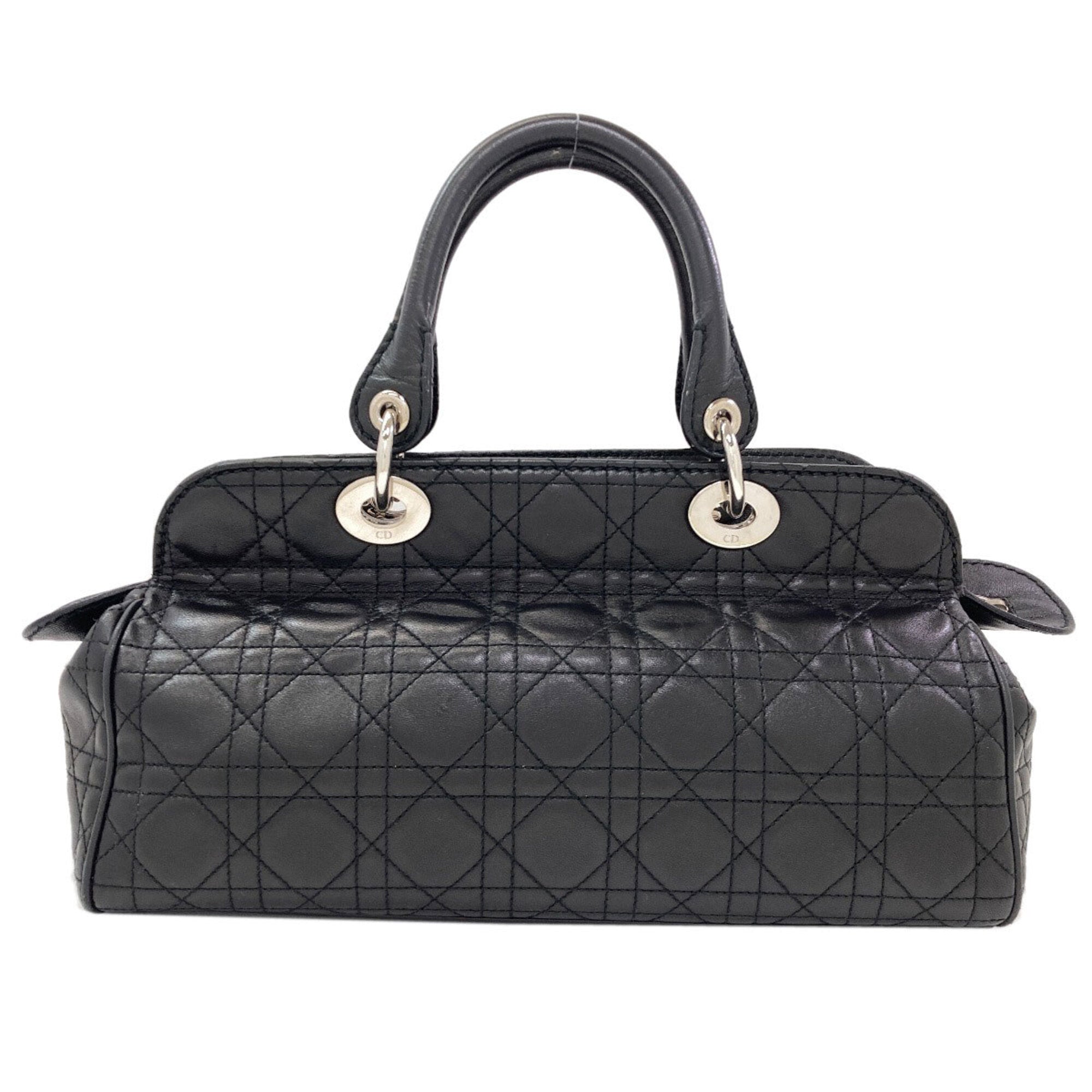 Christian Dior Black Leather Handbag (Pre-Owned)