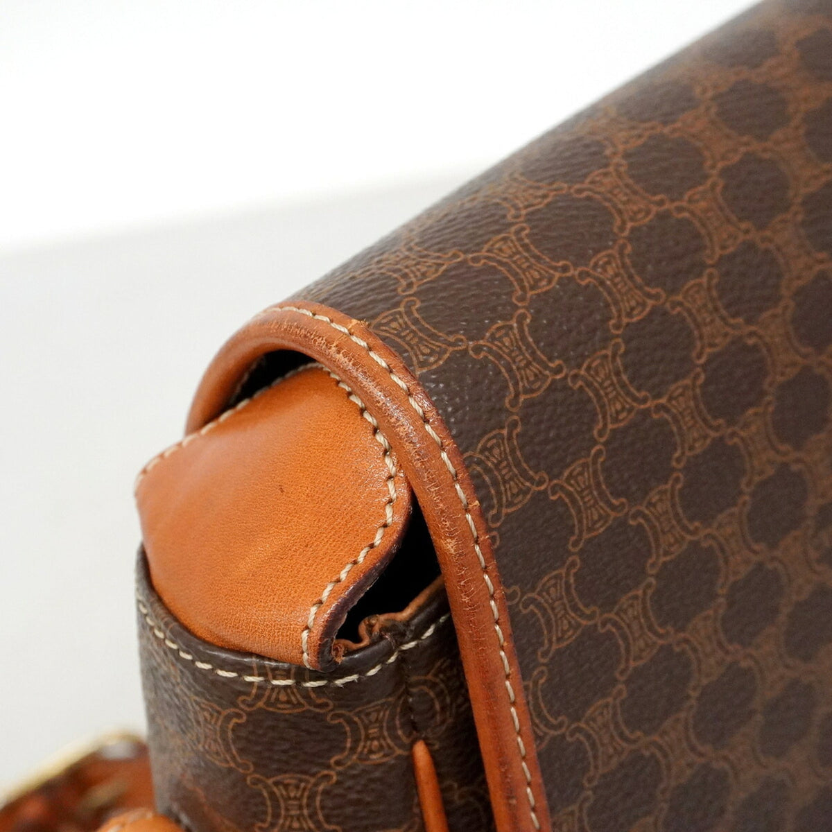 Celine Brown Pvc Shoulder Bag (Pre-Owned)