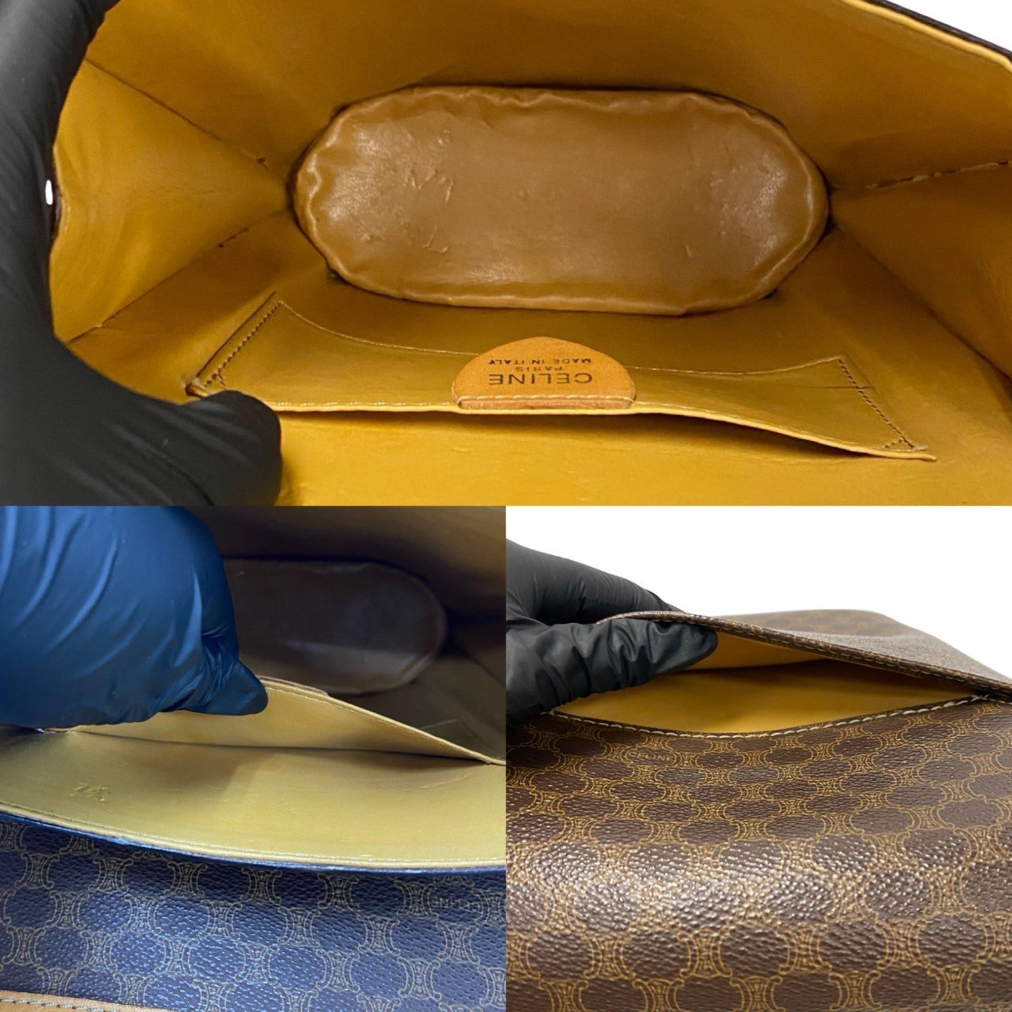 Celine Brown Leather Pvc Shoulder Bag (Pre-Owned)