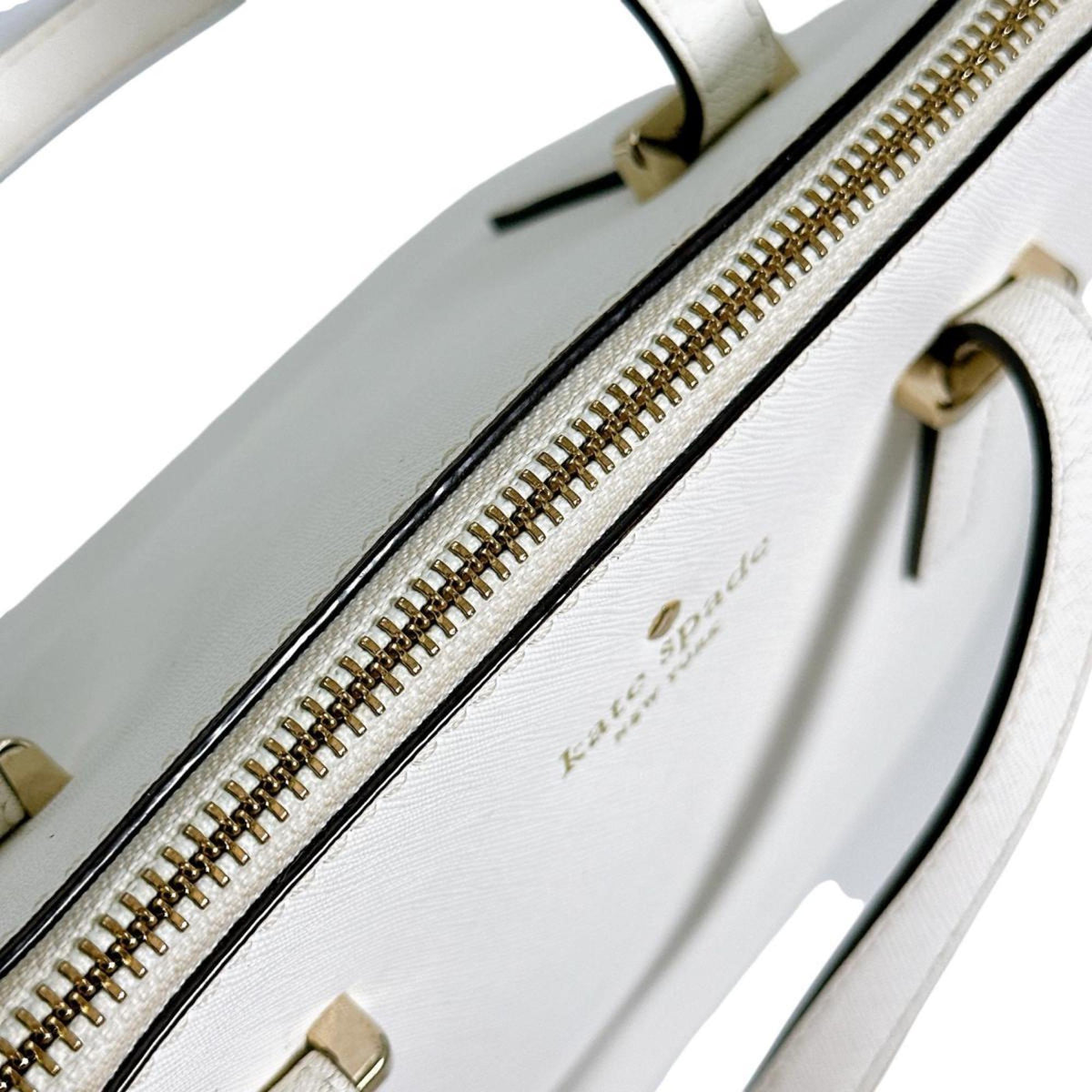 Kate Spade White Leather Handbag Shoulder Bag (Pre-Owned)