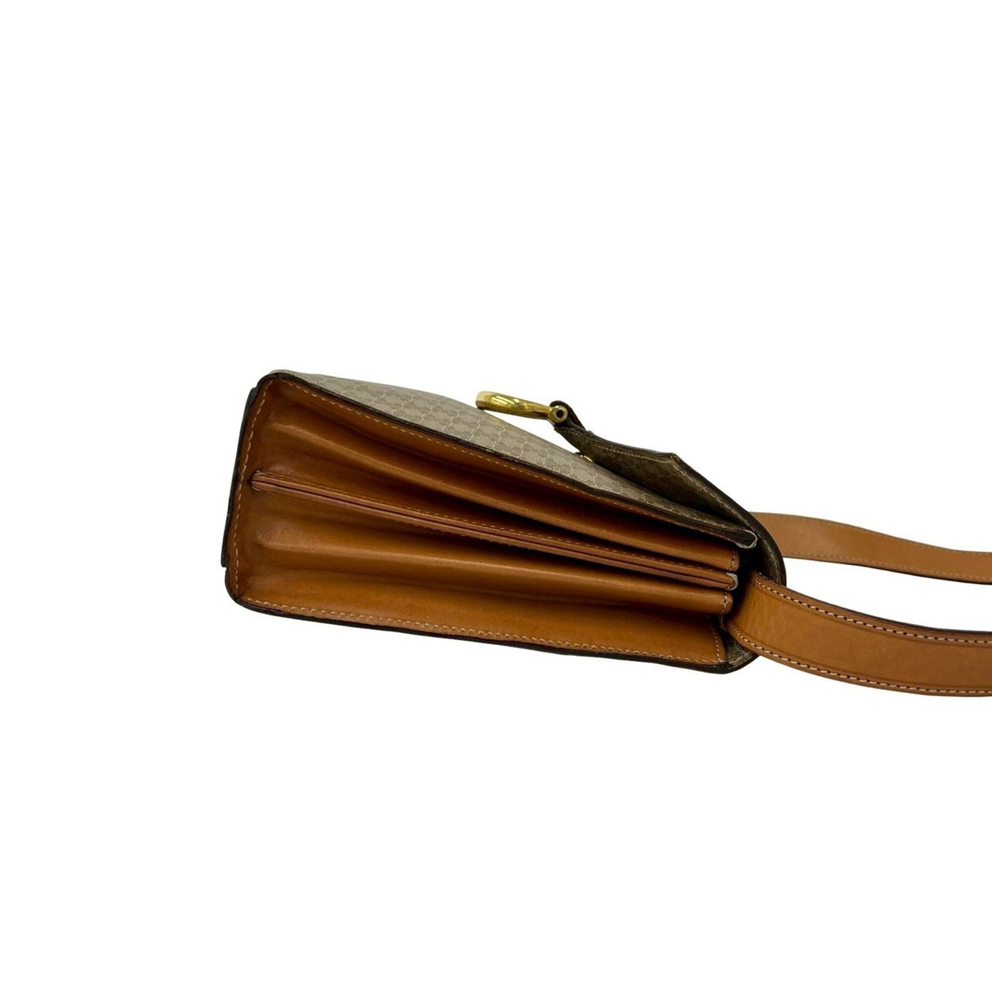 Celine Brown Leather Pvc Pochette Shoulder Bag (Pre-Owned)