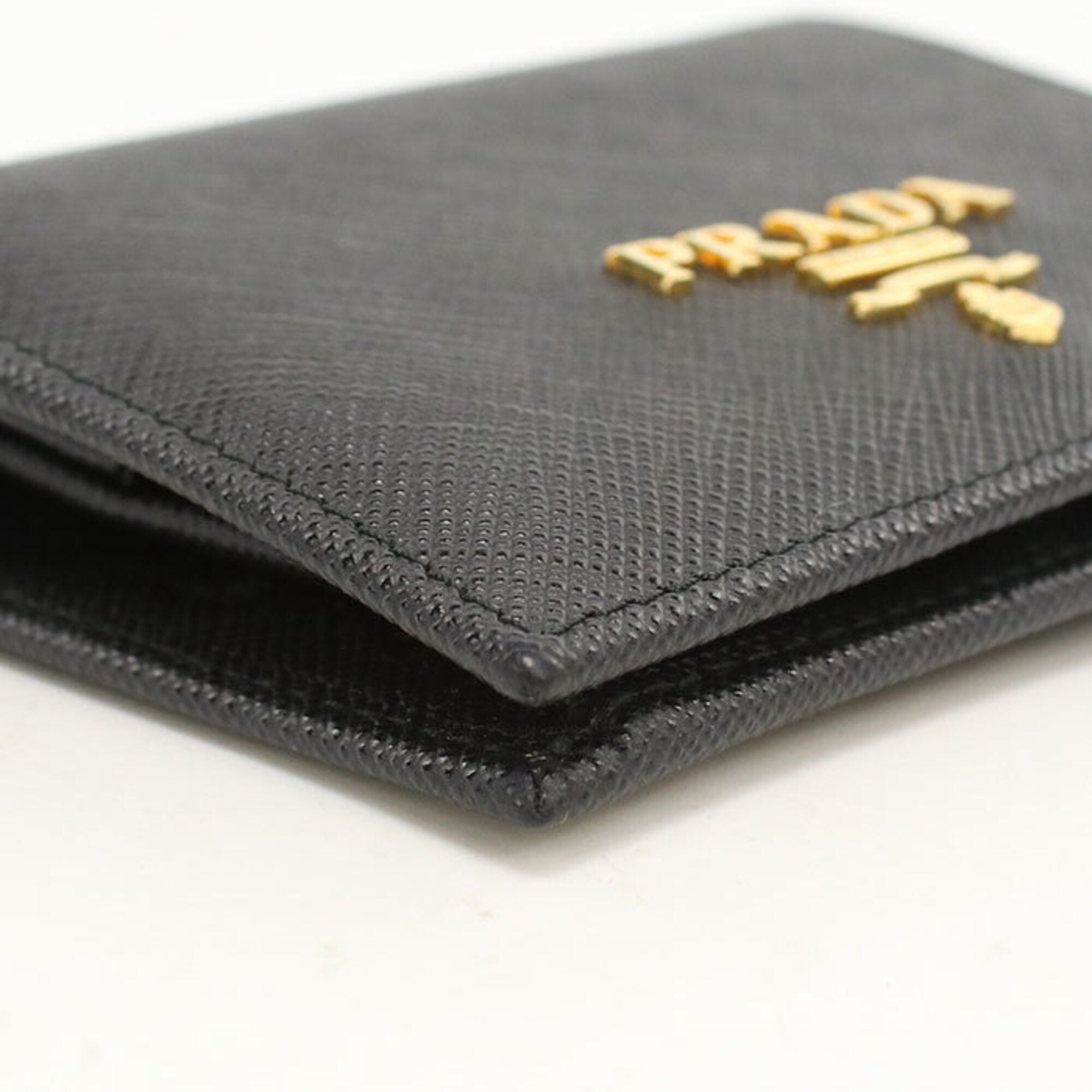 Prada Black Leather Wallet (Bi-Fold) (Pre-Owned)